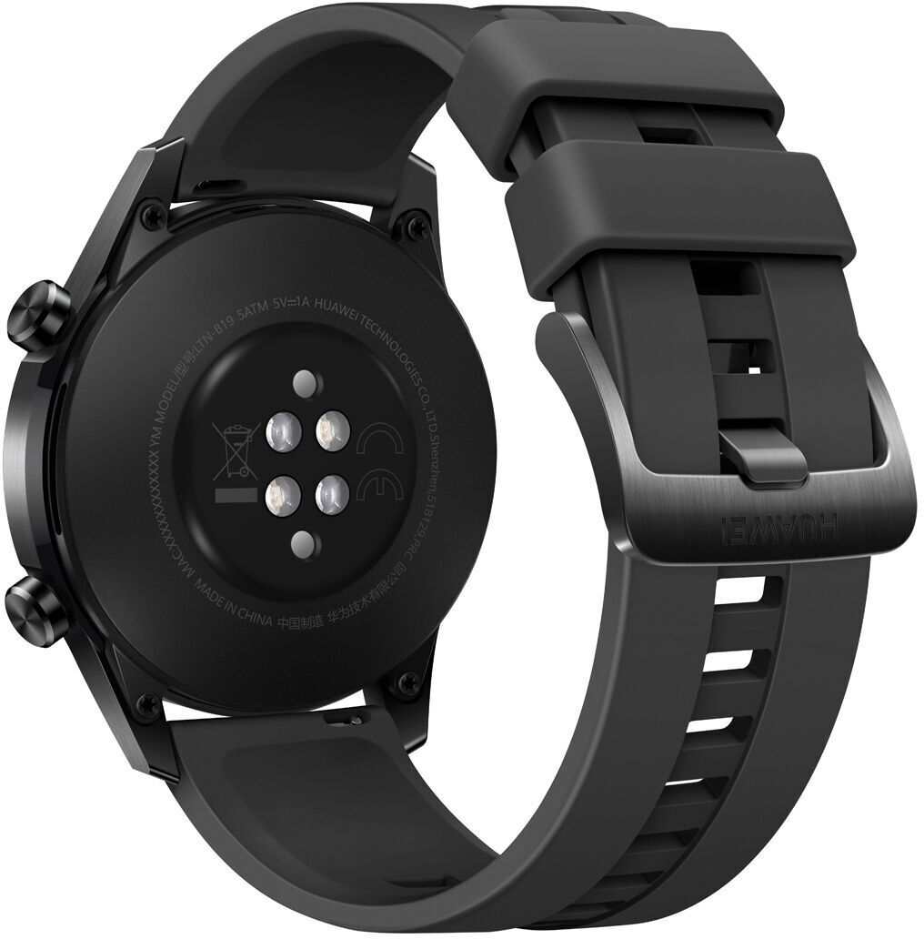 Arvostelut: Huawei Watch GT2 -älykello , Musta 46 mm silikoniranneke