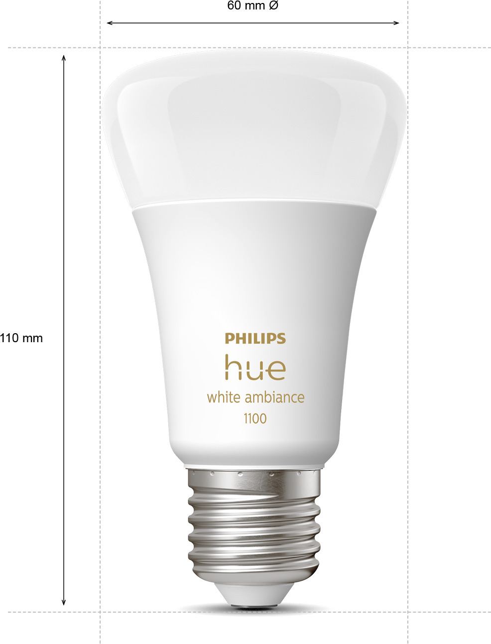 Philips Hue -LED-älylamppu, White Ambiance, E27