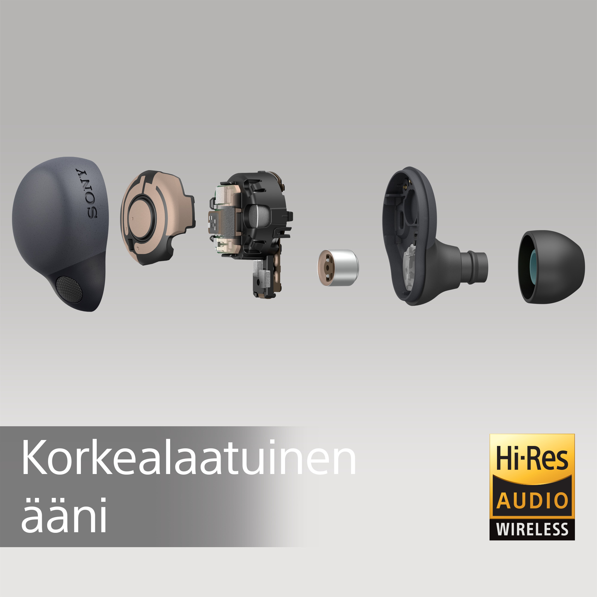 Sony LinkBuds S -langattomat vastamelunappikuulokkeet, musta