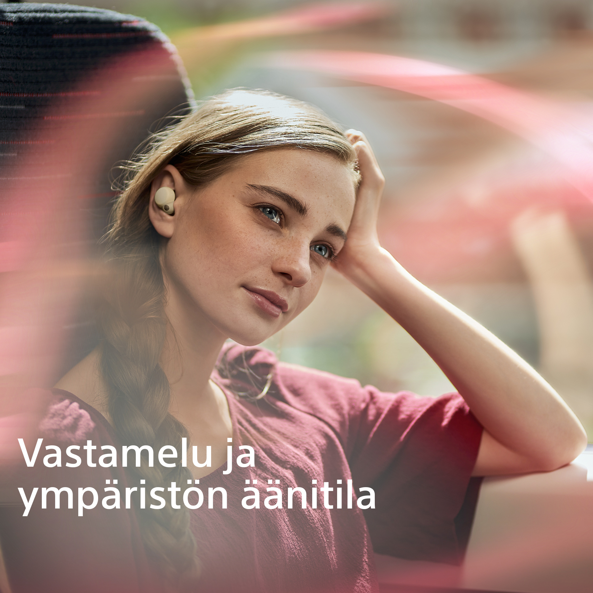 Sony LinkBuds S -langattomat vastamelunappikuulokkeet, ecru
