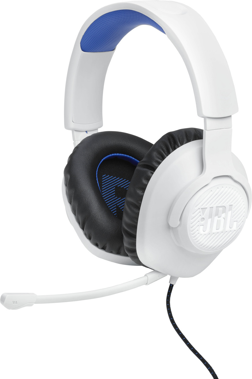 JBL Quantum 100P Console -pelikuuloke, sinivalkoinen