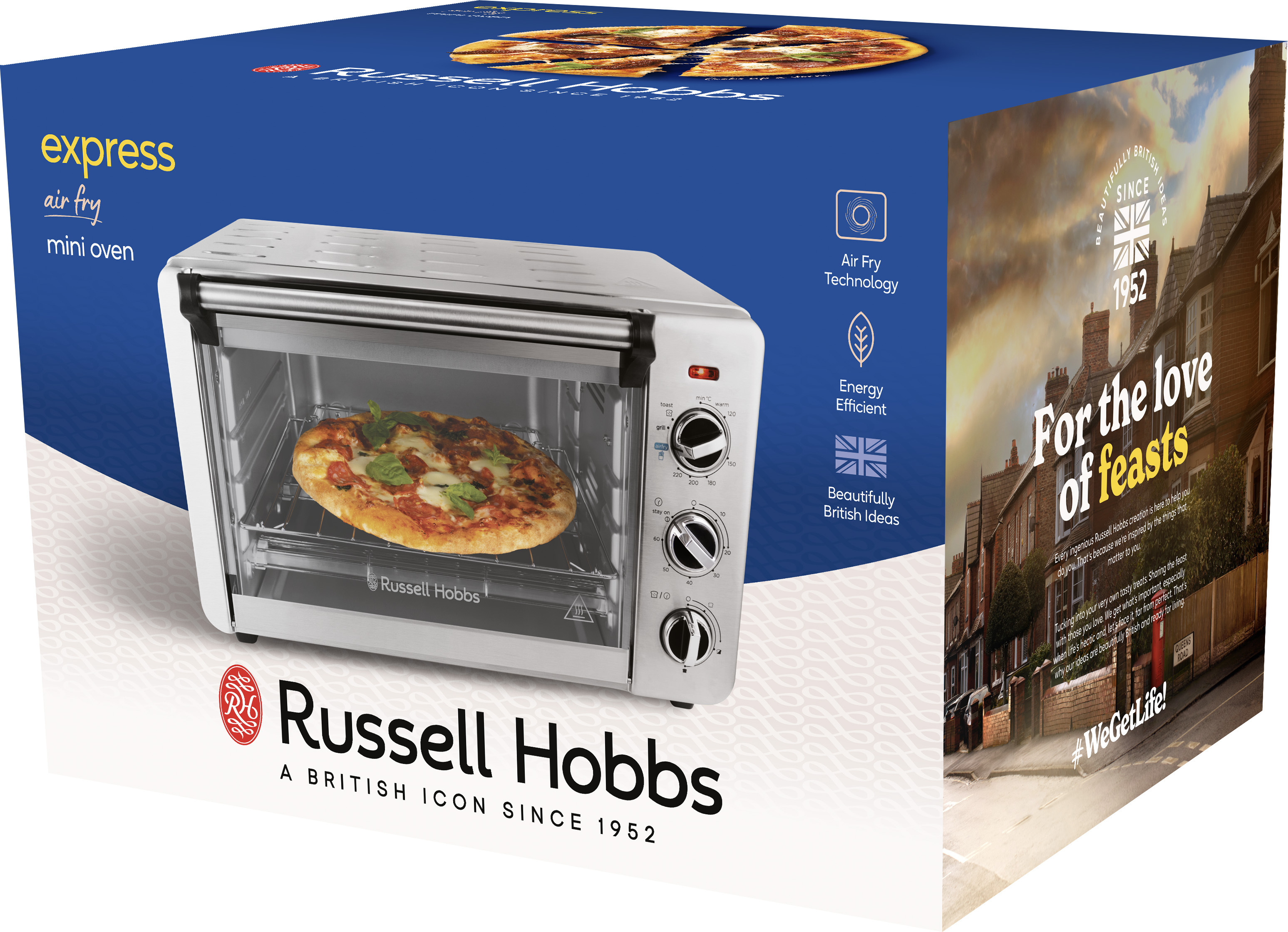 Russell Hobbs Express Airfry miniuuni ja airfryer