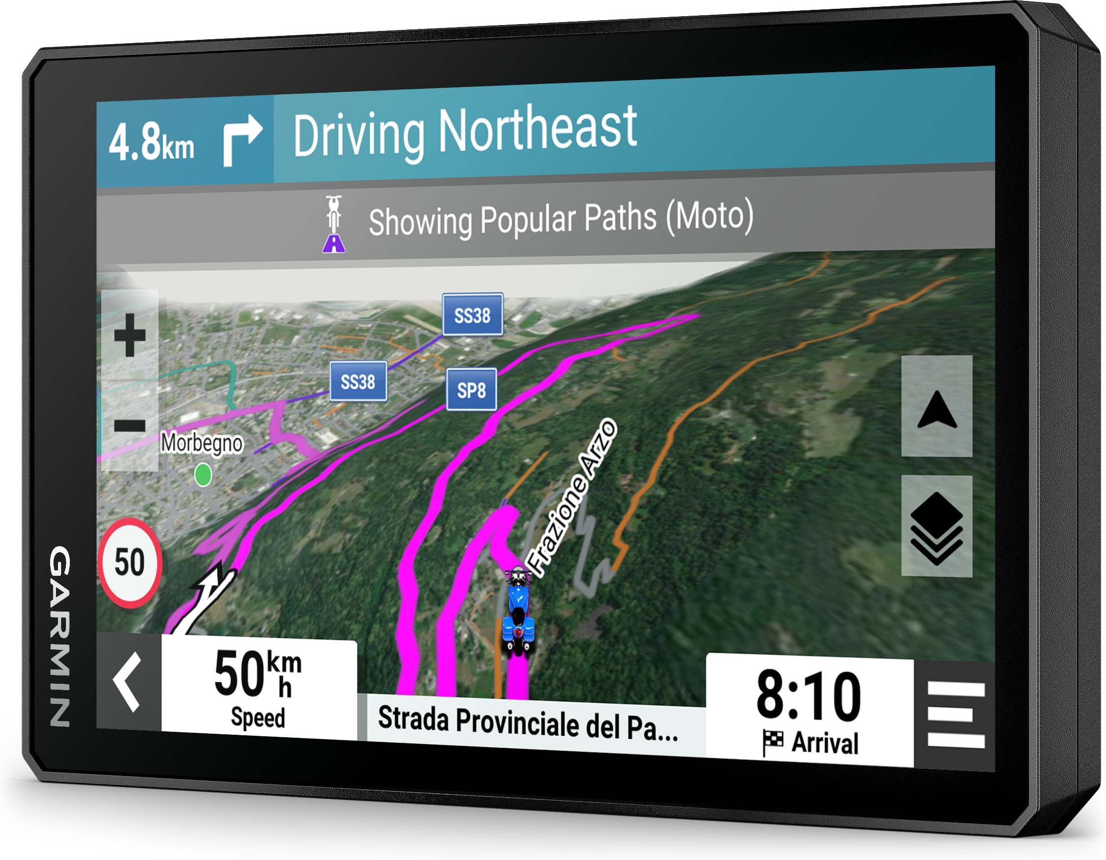 Garmin zumo XT2 moottoripyöränavigaattori, Eurooppa