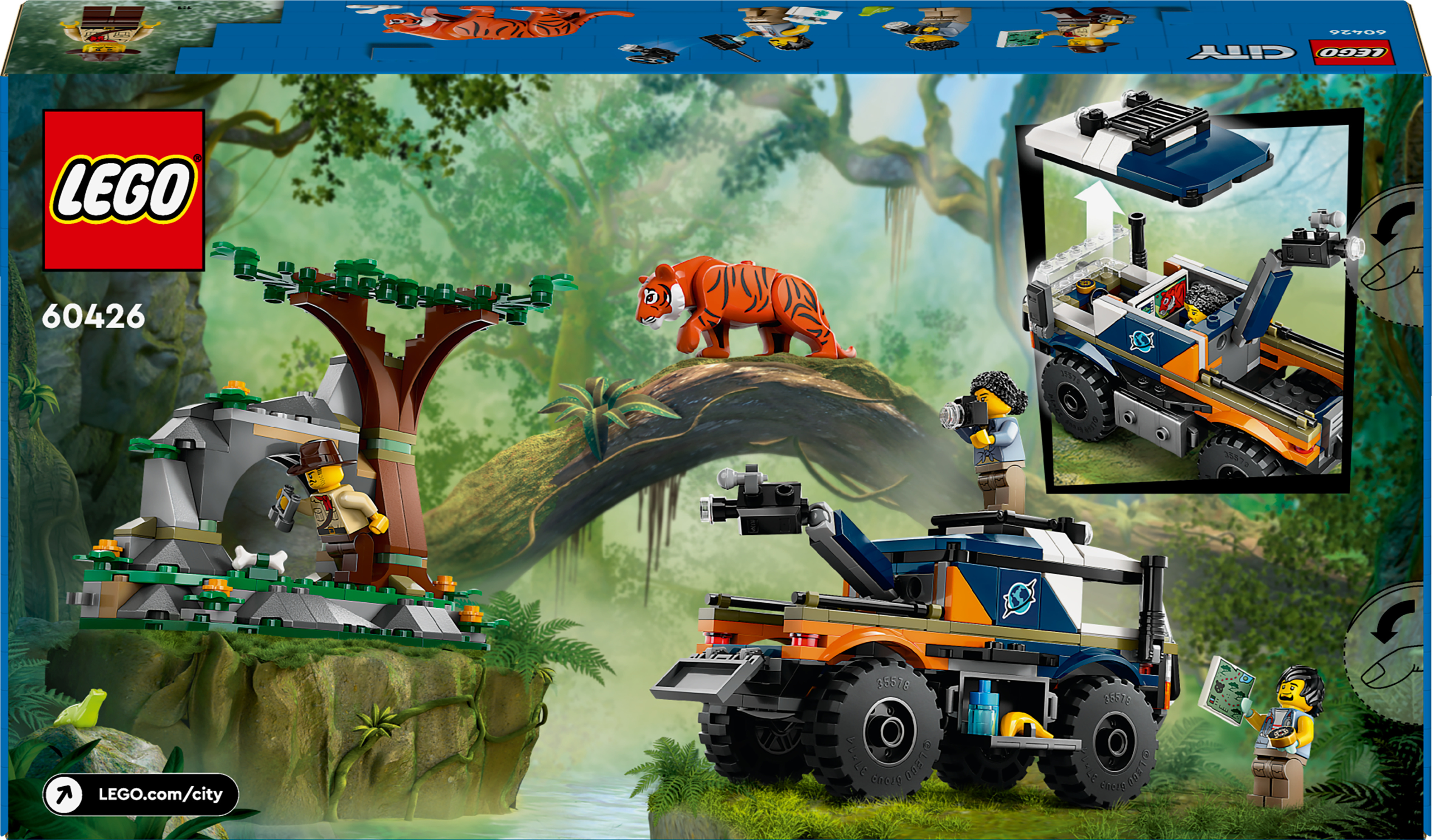 LEGO City Exploration 60426  - Viidakkotutkijan maastoauto
