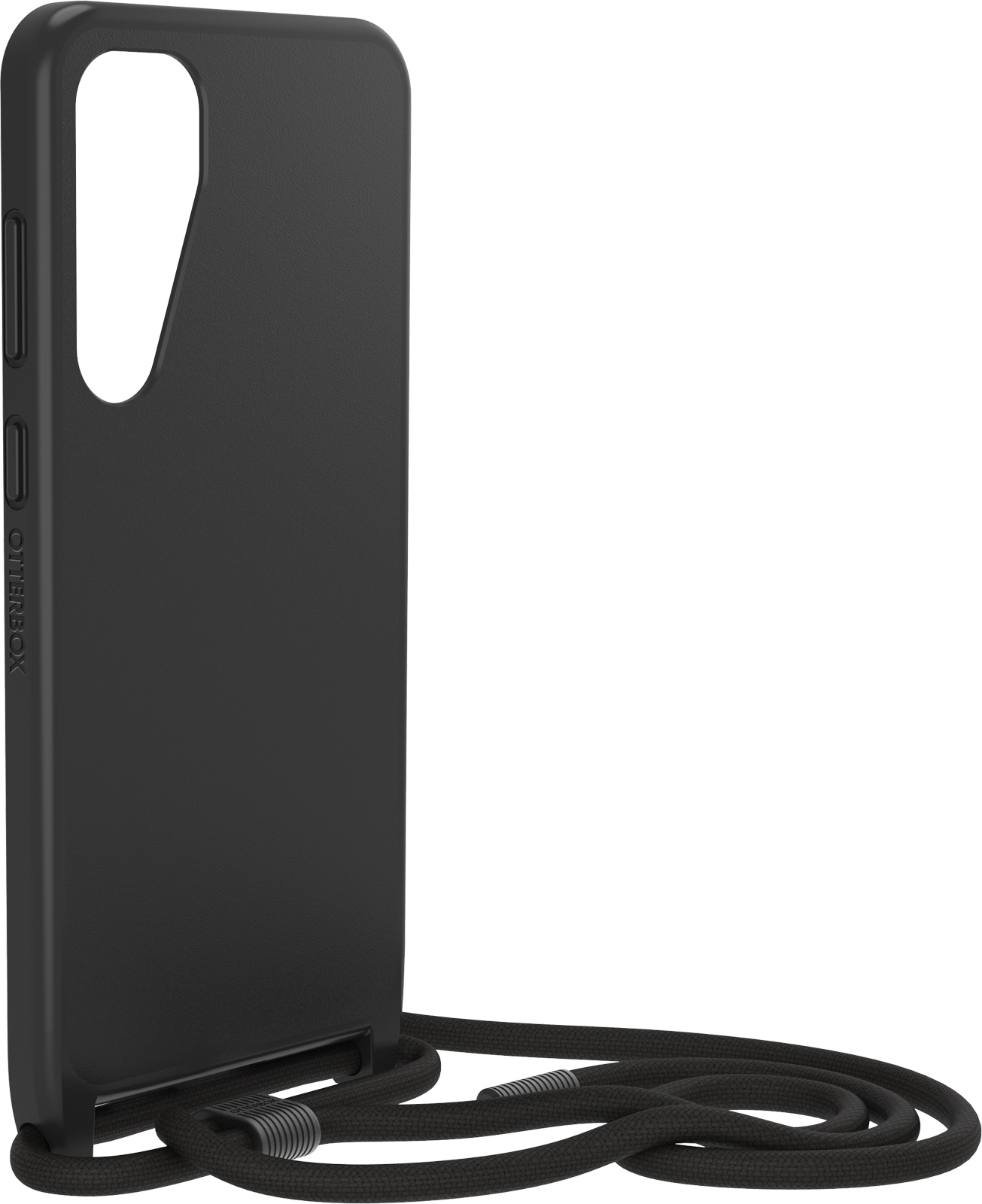 Otterbox React Necklace -suojakotelo hihnalla, musta, Samsung Galaxy S24+