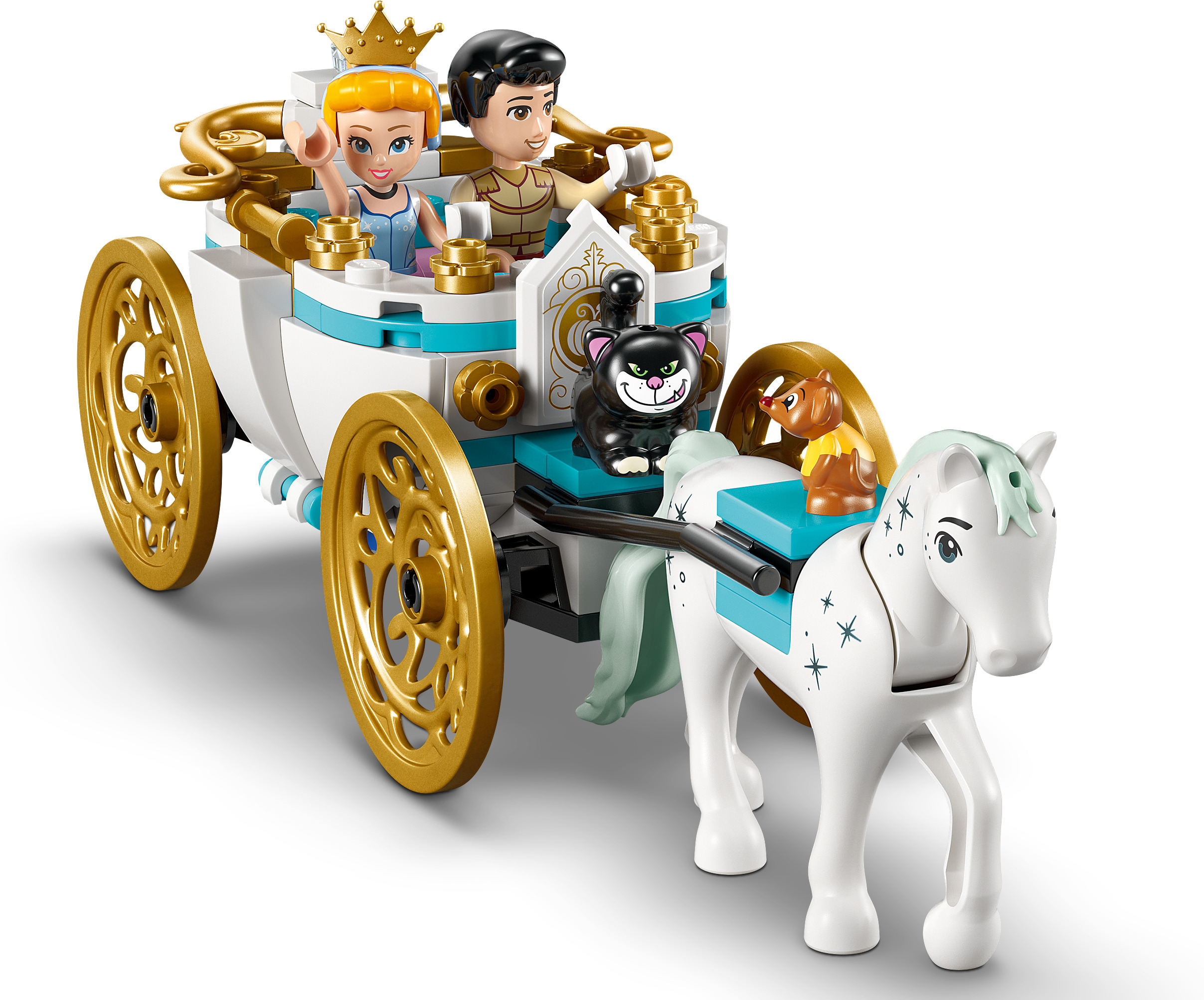 LEGO Disney Princess 43275 – Tuhkimon linna ja hevosvaunut