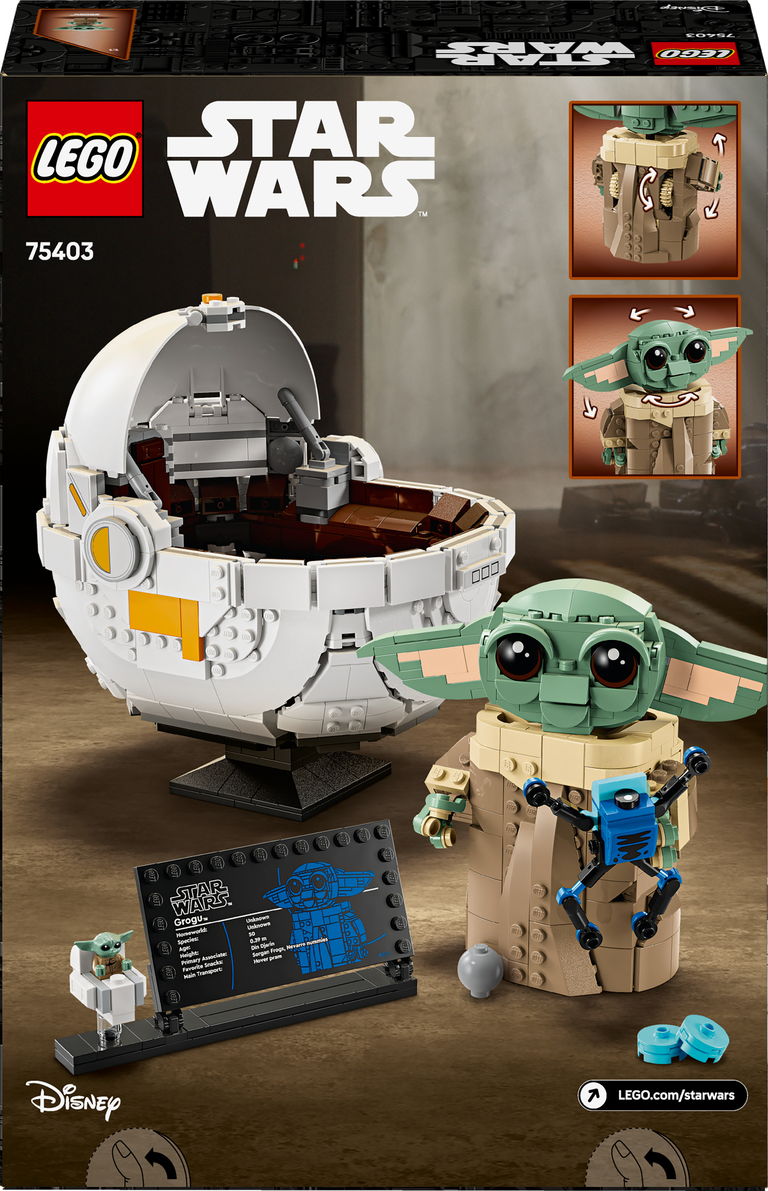LEGO Star Wars 75403 – Grogu ja leijuvaunut