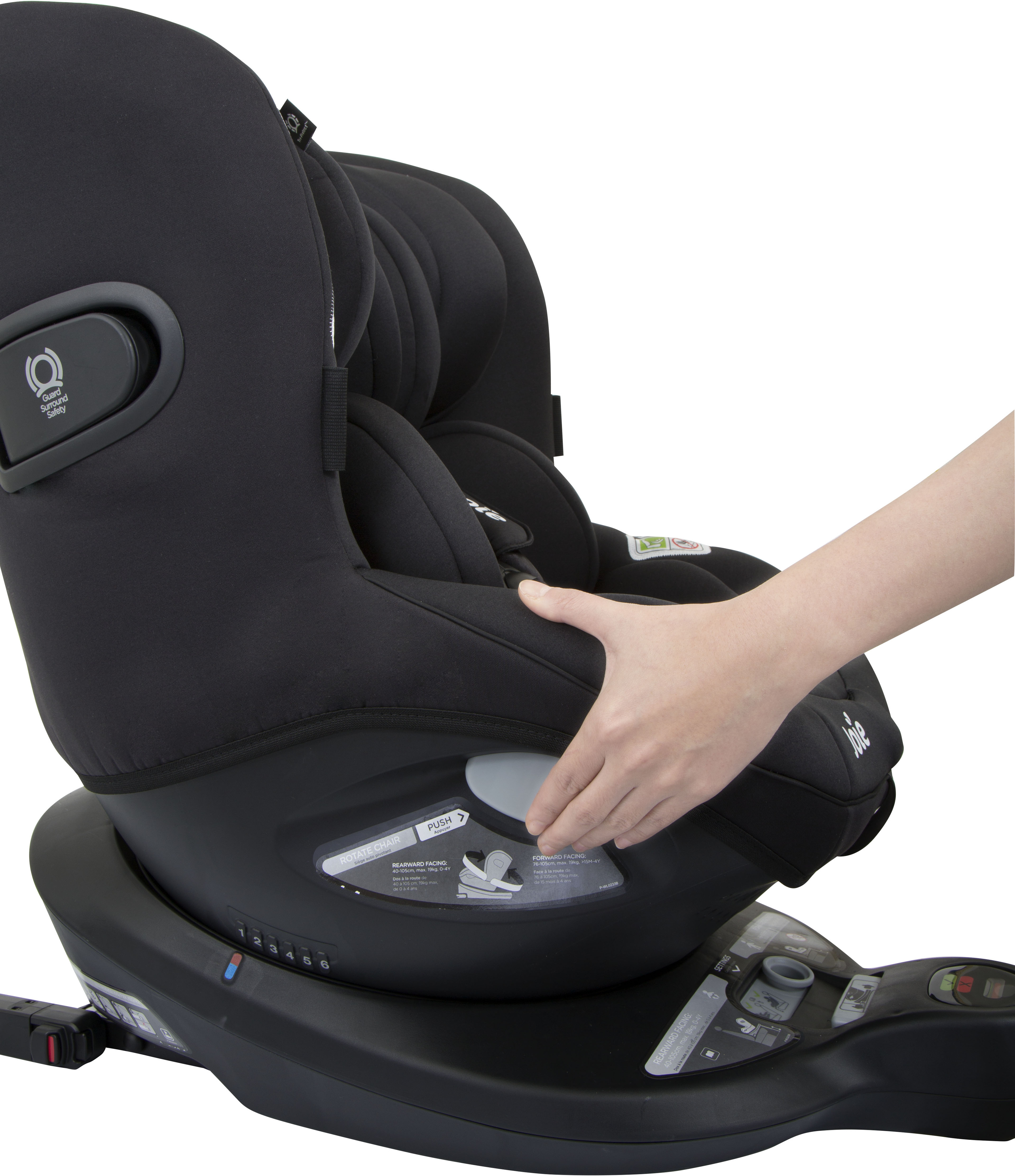 Joie i-Spin 360 -turvaistuin, 40 - 105 cm, Coal