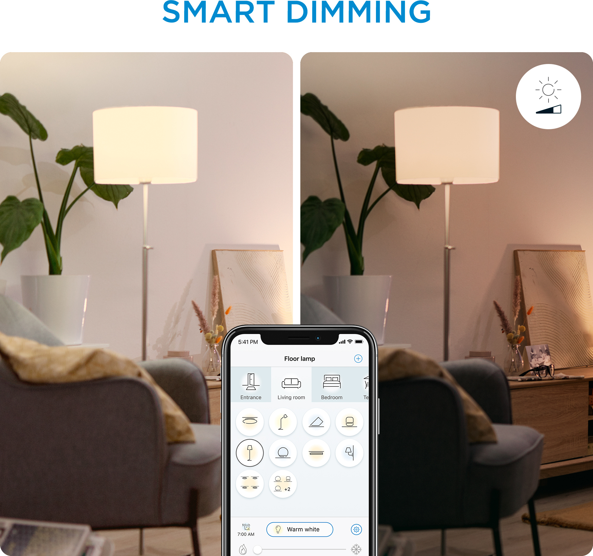 WiZ älylamppu, E27, RGBW - kaikki värit ja valkoisen valon sävyt, Wi-Fi, 806 lm, 2-pack
