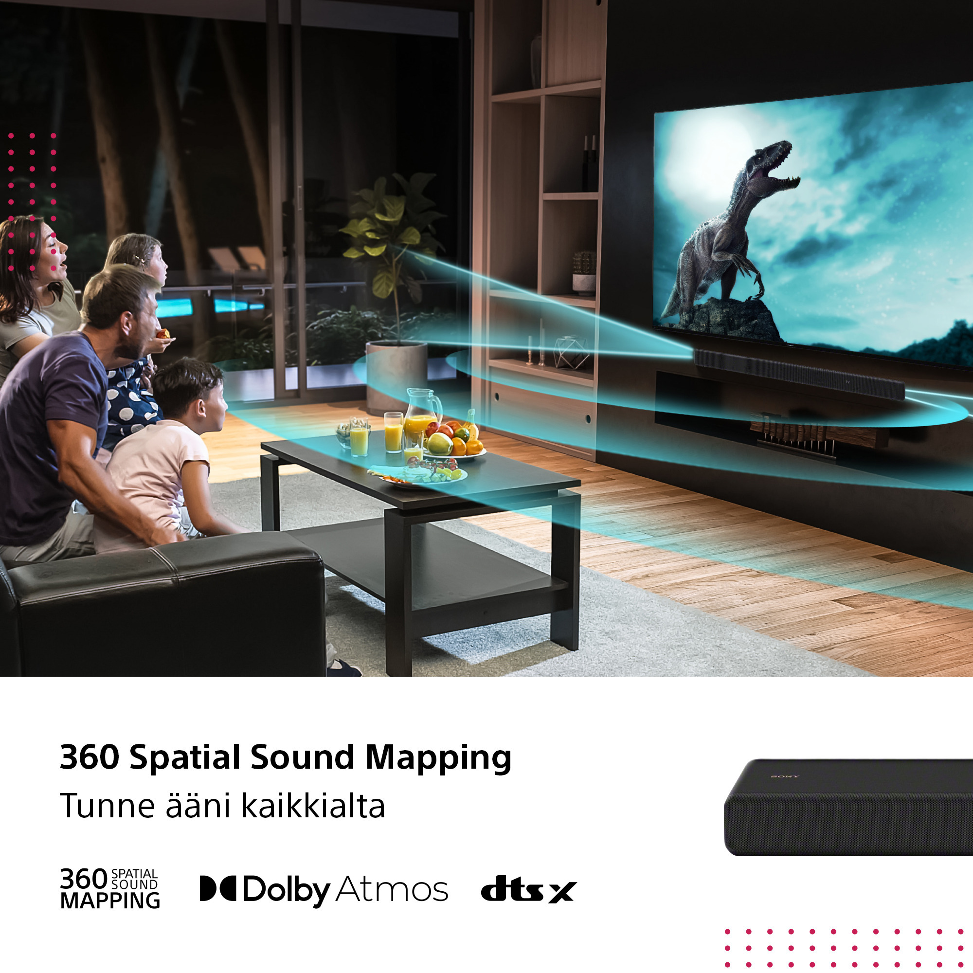 Sony HT-A3000 3.1 Dolby Atmos Soundbar -äänijärjestelmä