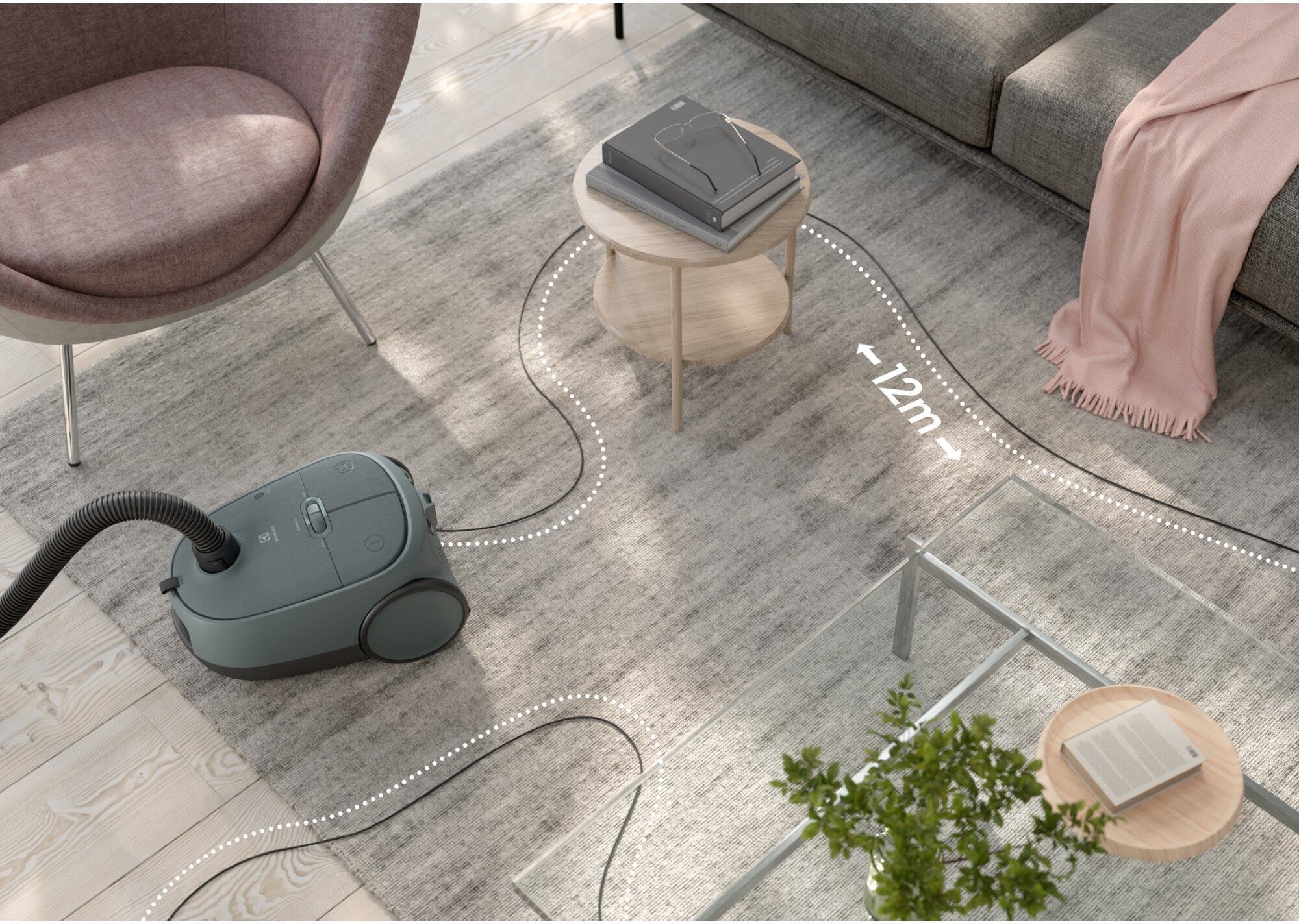 Electrolux Clean 600 EB61C1OG -pölynimuri, vihreä