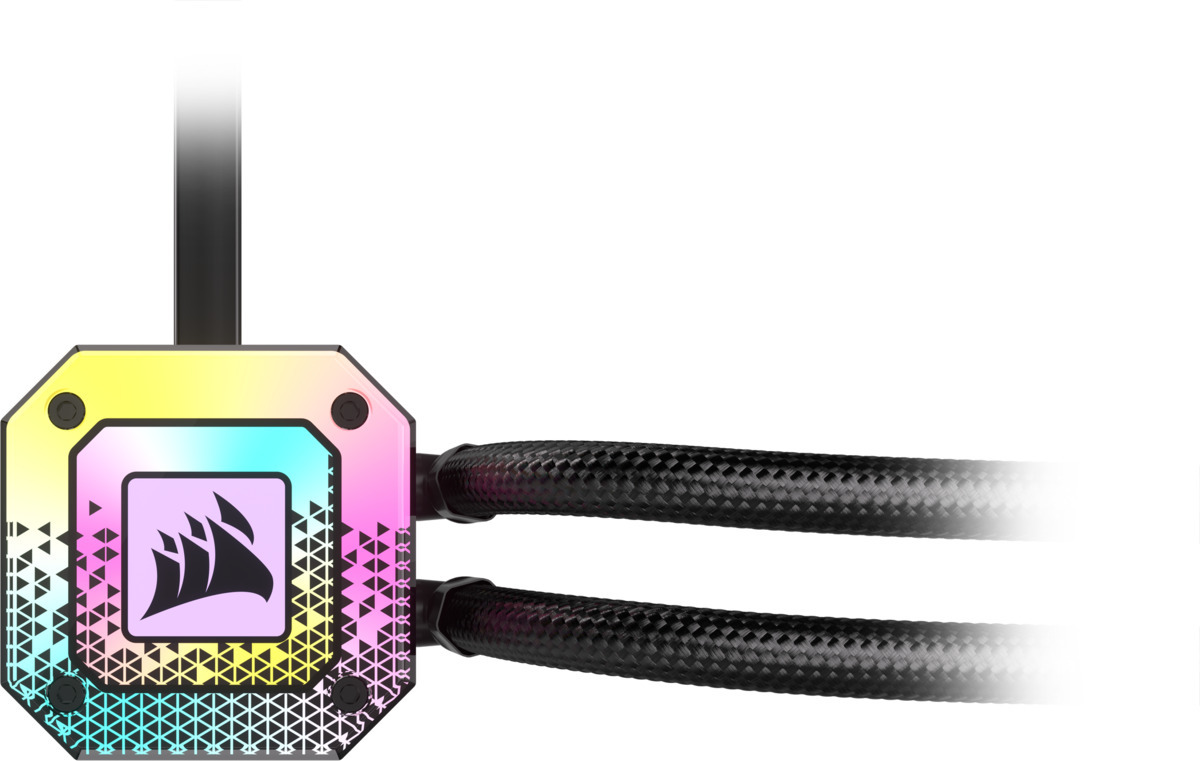 Corsair iCUE H100i ELITE CAPELLIX XT -nestejäähdytysjärjestelmä, musta