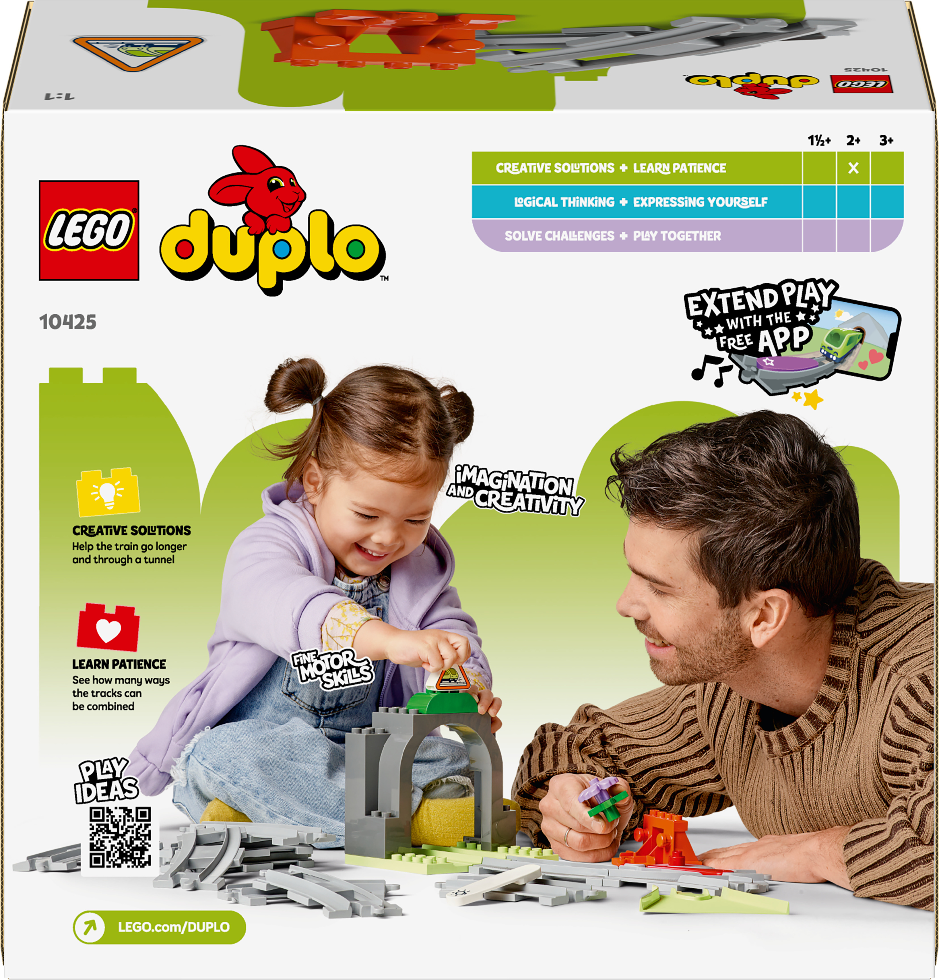 LEGO DUPLO Town 10425 – Tunneli ja raiteet ‑laajennussarja