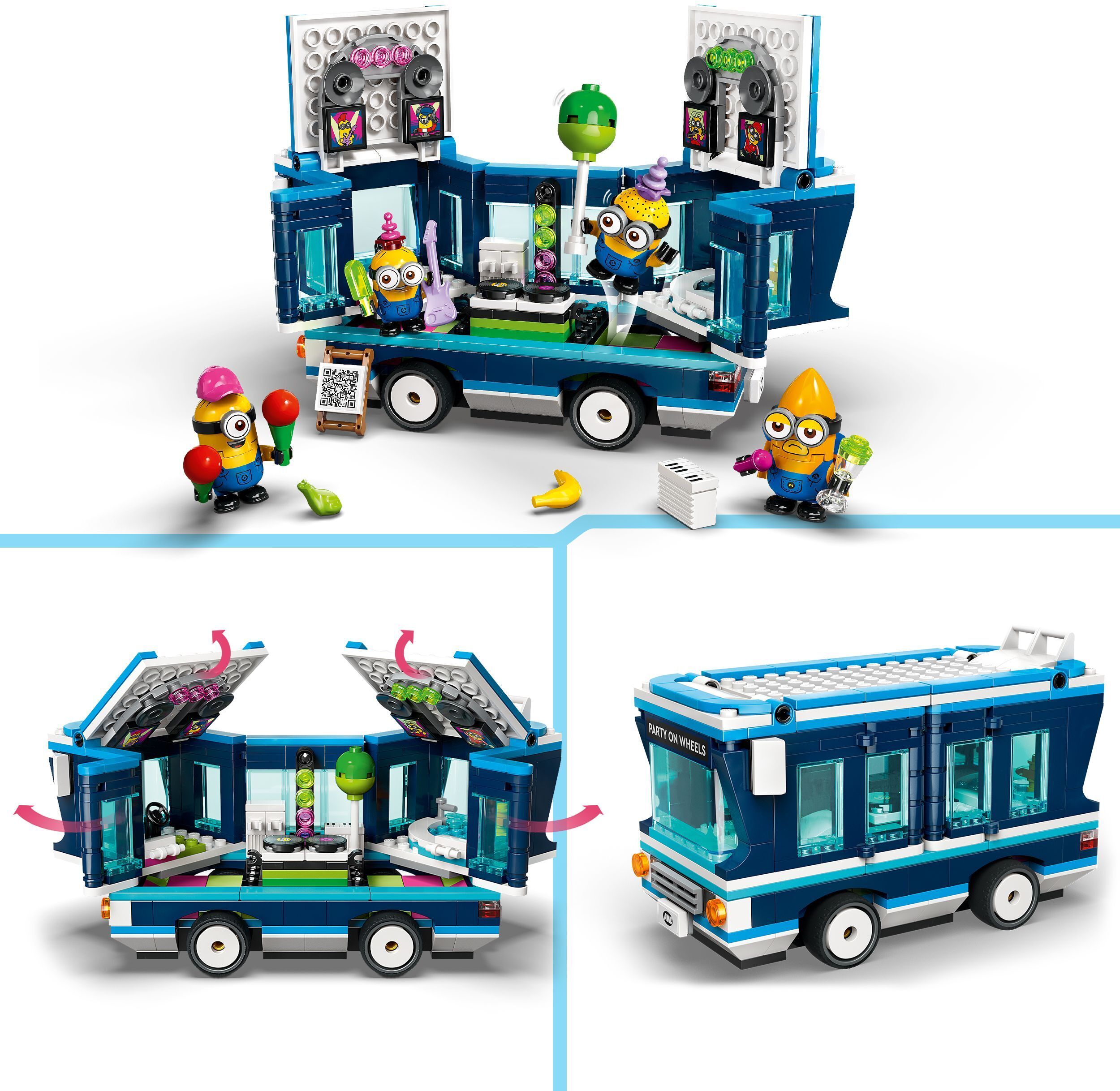 LEGO Minions 75581 - Kätyrien musajuhlabussi