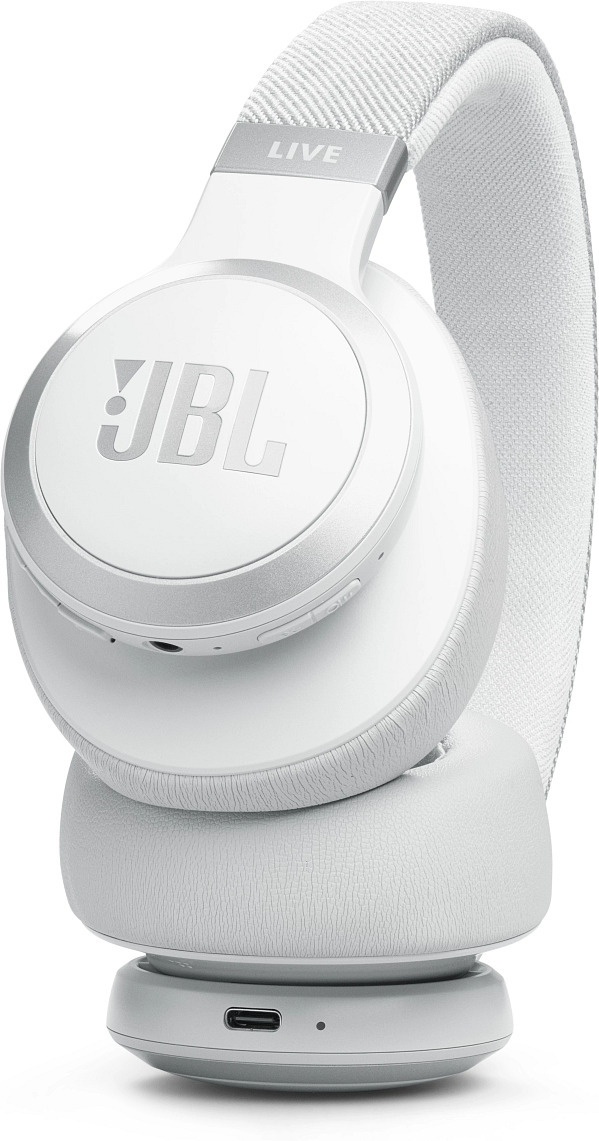 JBL LIVE 770NC vastamelukuulokkeet, valkoinen