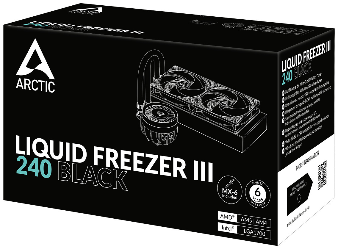 Arctic Liquid Freezer III 240 -nestejäähdytysjärjestelmä