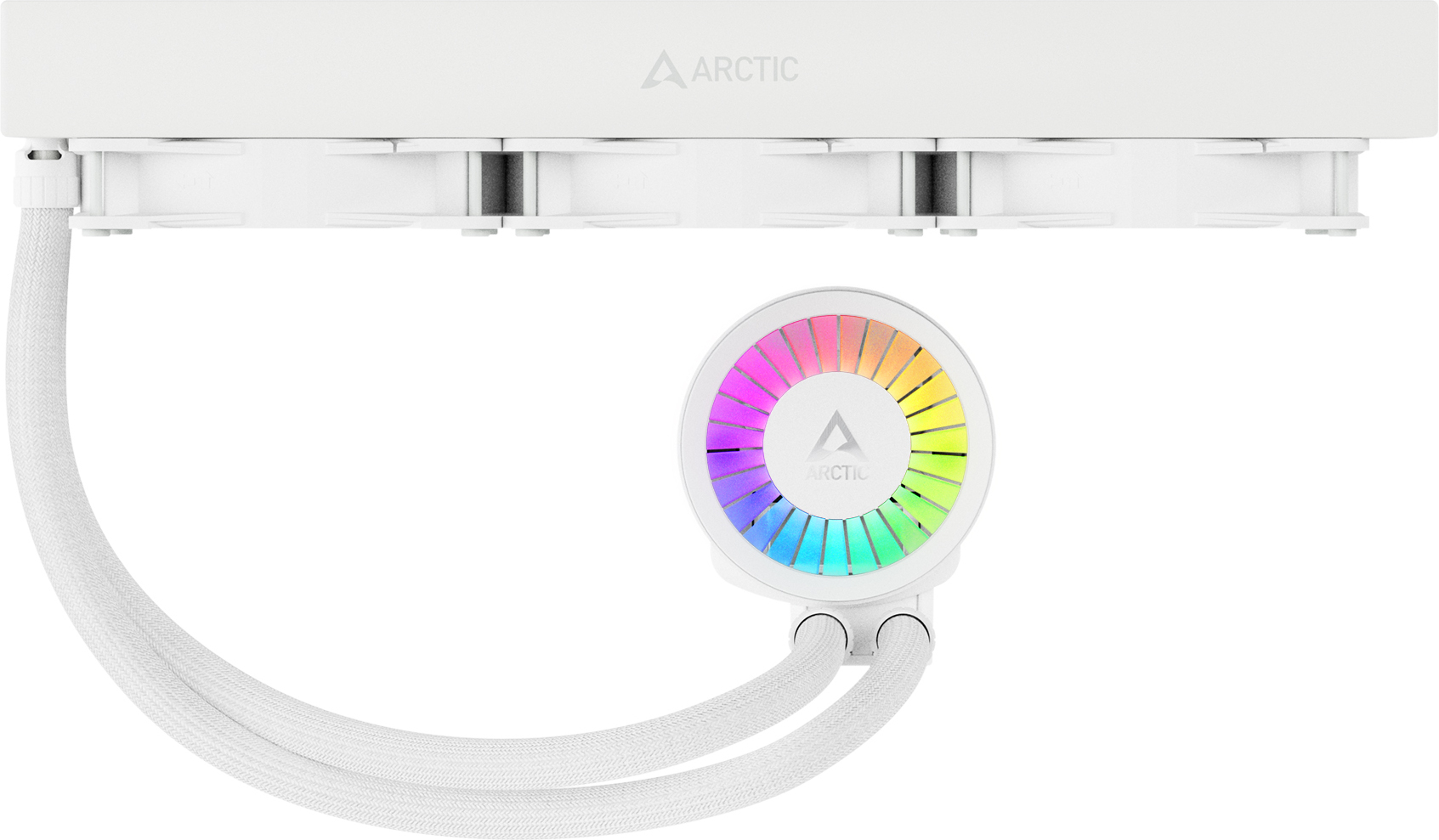 Arctic Liquid Freezer III 360 ARGB -nestejäähdytysjärjestelmä, valkoinen