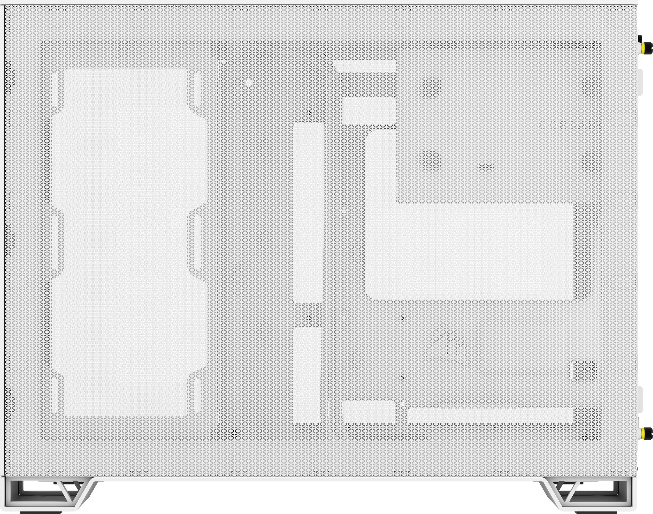 Corsair 2500X Micro-ATX-kotelo panoraamaikkunalla, valkoinen