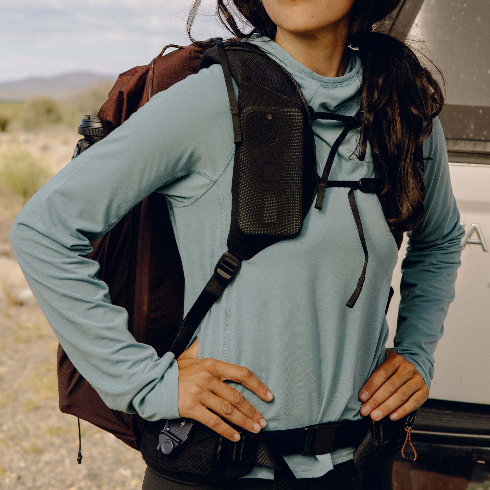 Peak Design Outdoor Backpack 45L -reppu, punainen kuunpimennys
