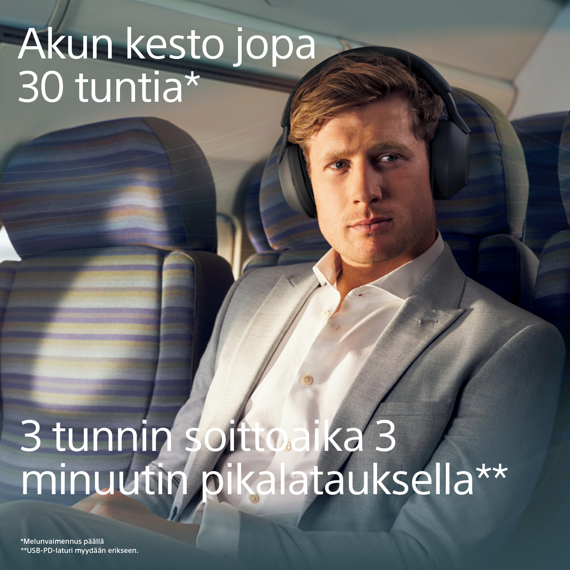Sony WH-1000XM5 -vastamelukuulokkeet, musta