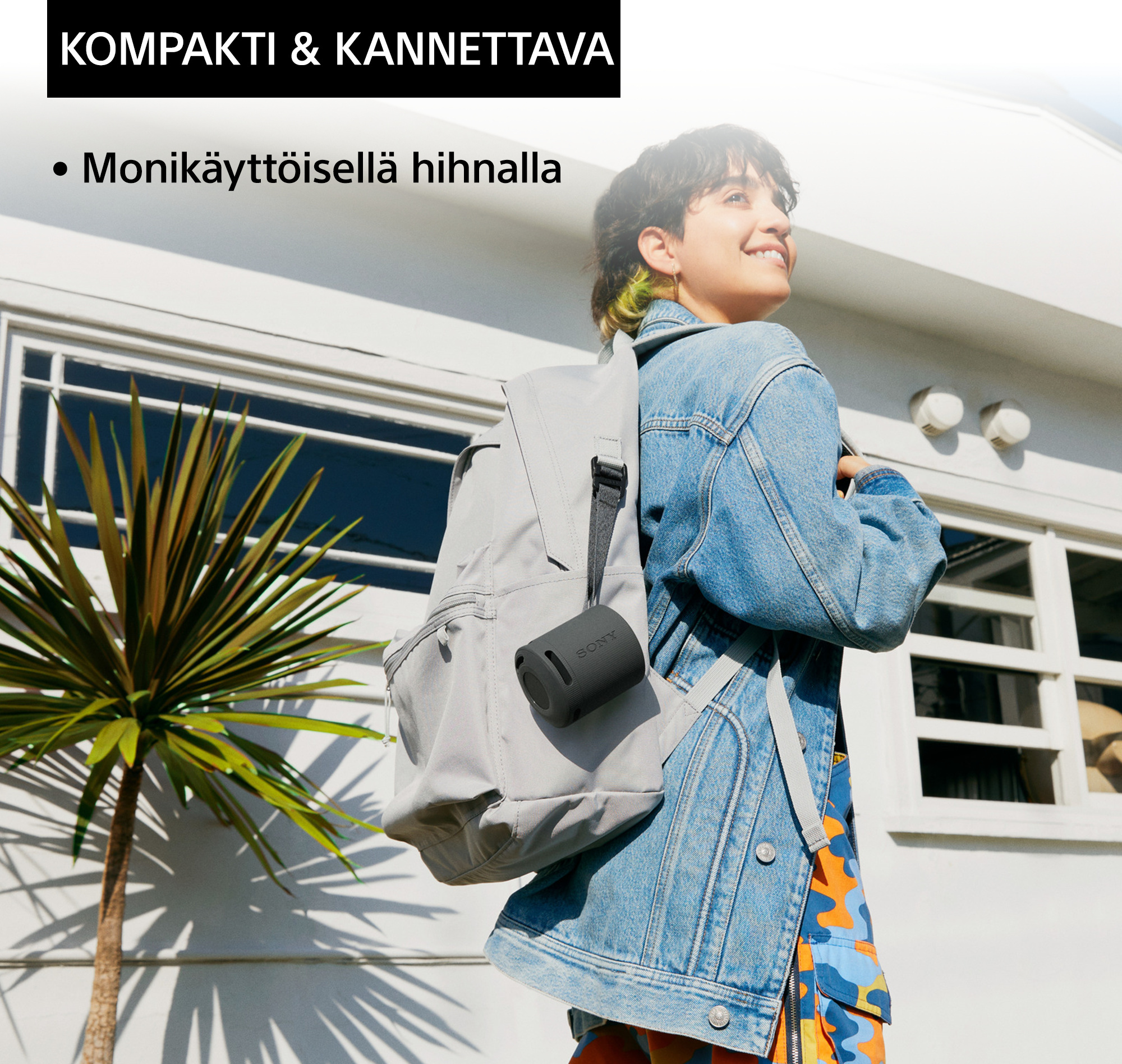 Sony SRS-XB100 Bluetooth-kaiutin, musta