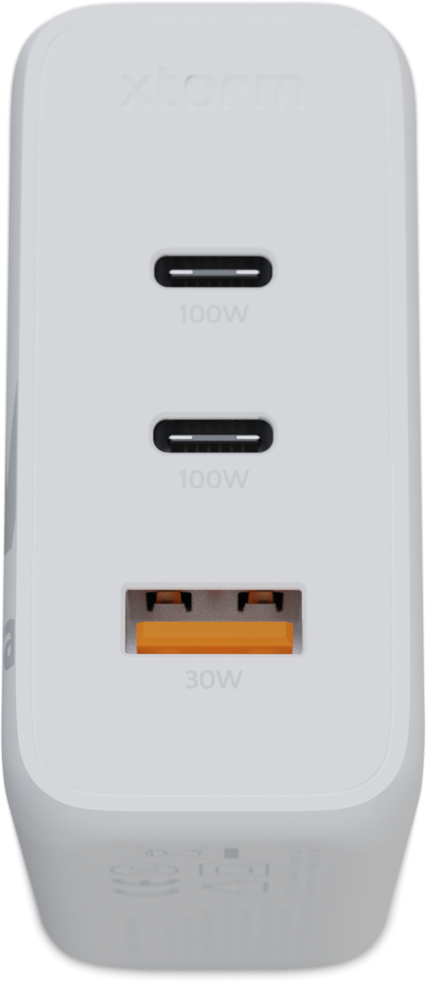 Xtorm XEC100 GaN² Ultra 100 W -verkkovirtalaturi, USB-C / A