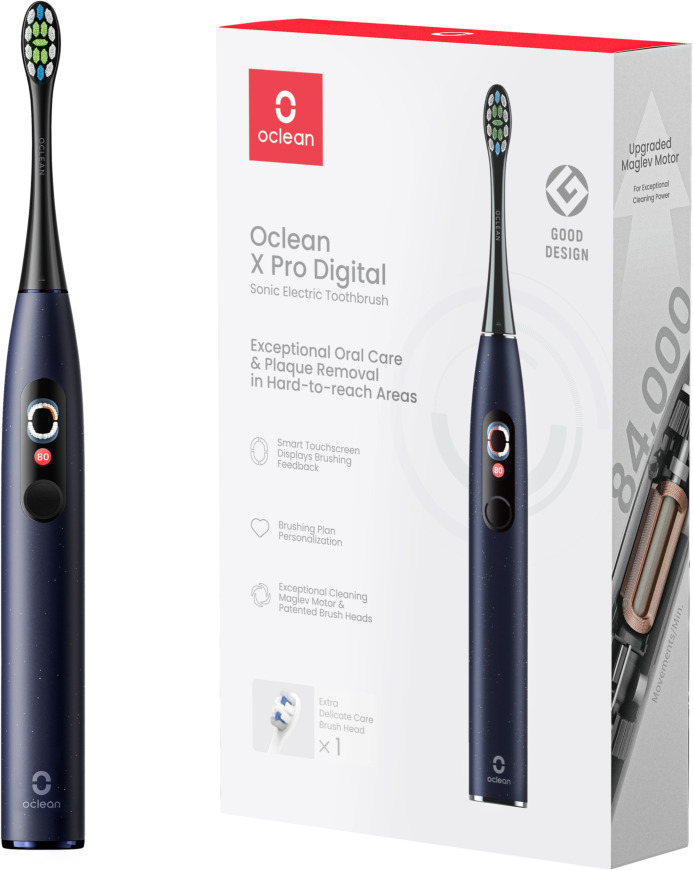 Oclean X Pro Digital -sähköhammasharja, tummansininen