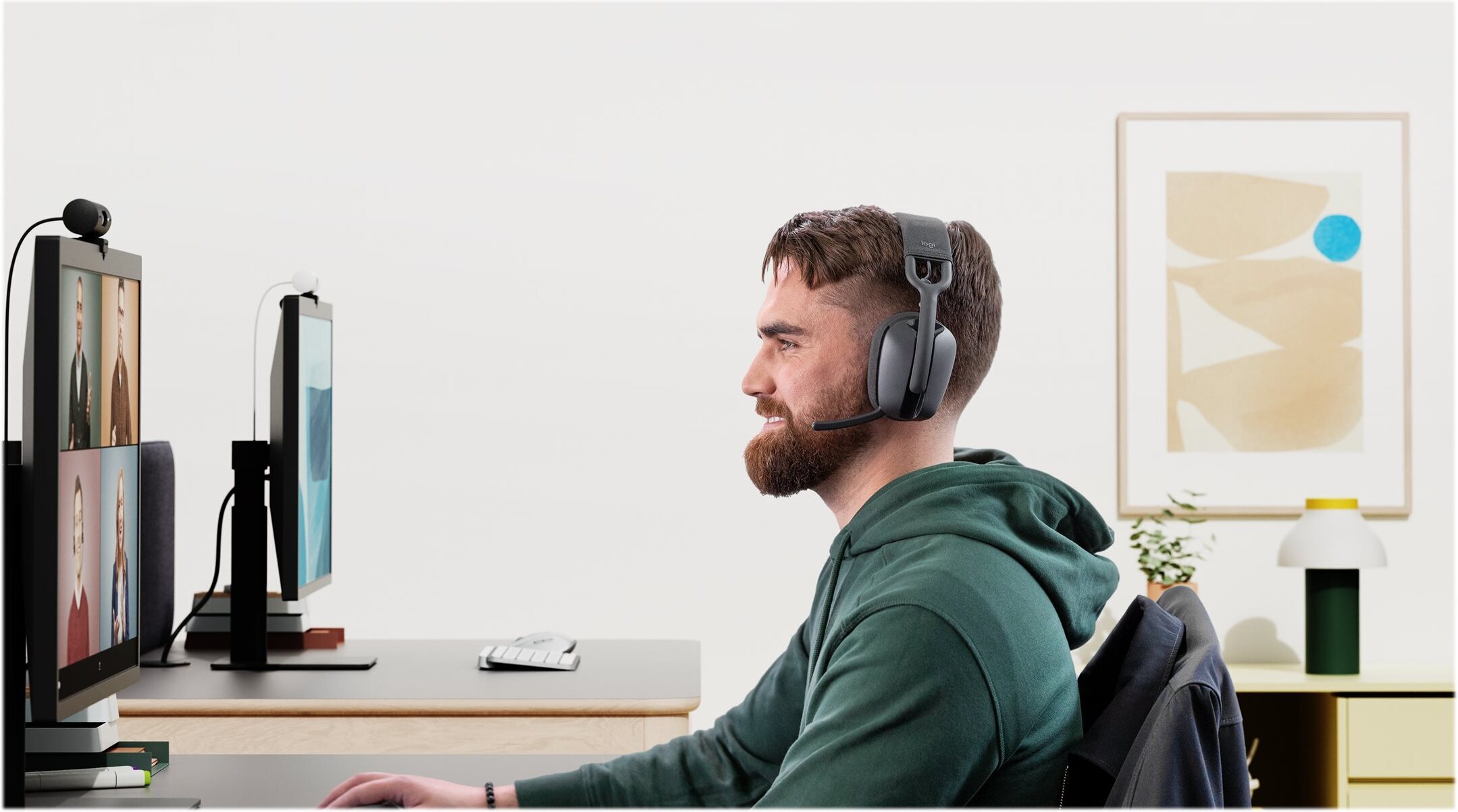Logitech Zone Vibe Wireless -langattomat kuulokkeet, grafiitti