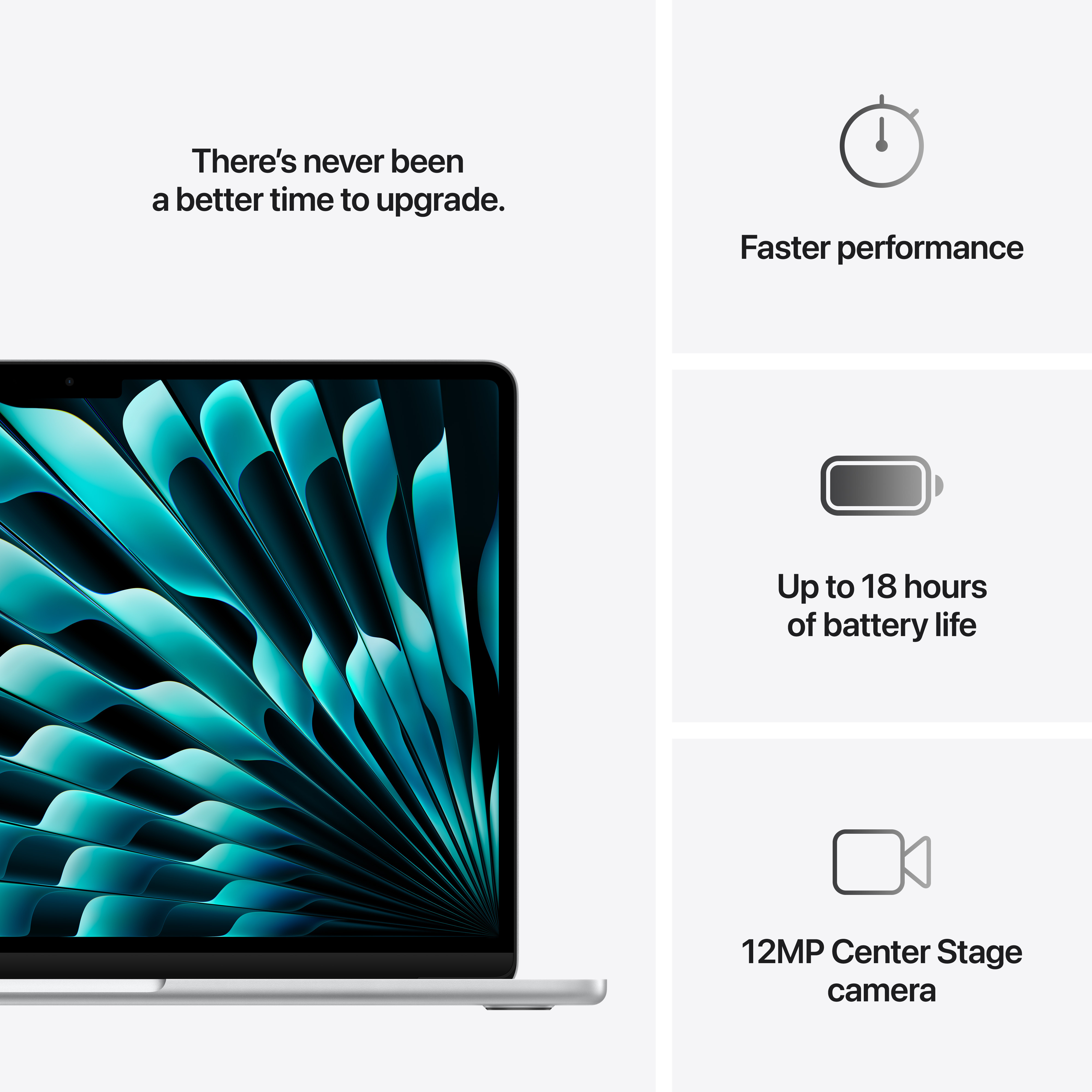Apple MacBook Air 13" M4 16 Gt, 256 Gt 2025 -kannettava, taivaansininen (MC6T4)