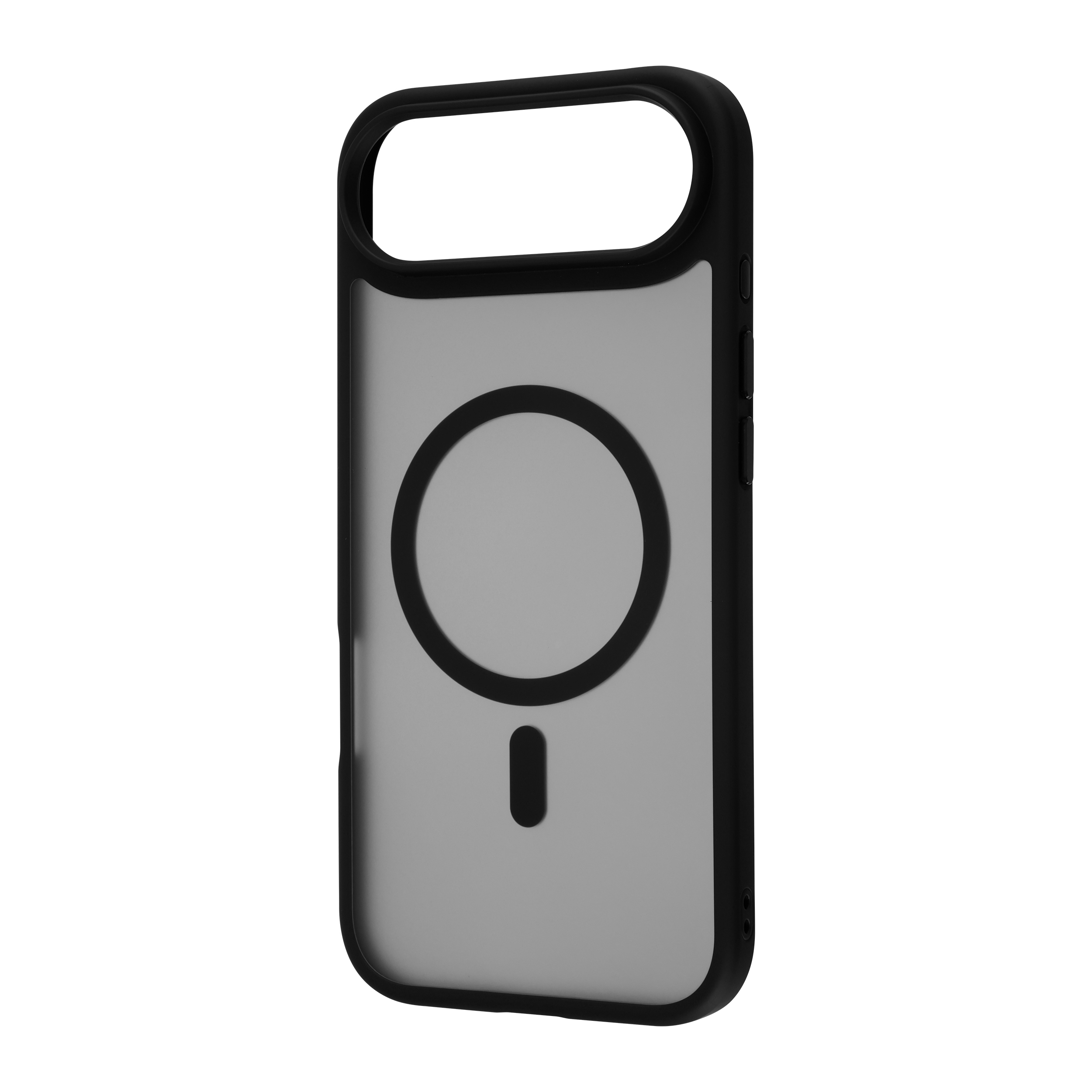 FoneKit MagSafe-yhteensopiva Soft Touch suojakuori, iPhone Air, musta/harmaa