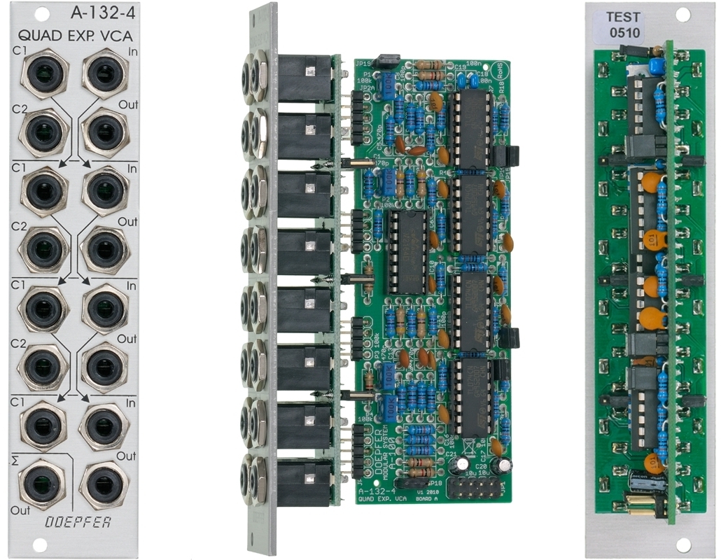 Doepfer A1324 Quad Exponential Voltage Controlled Amplifier / Mixer