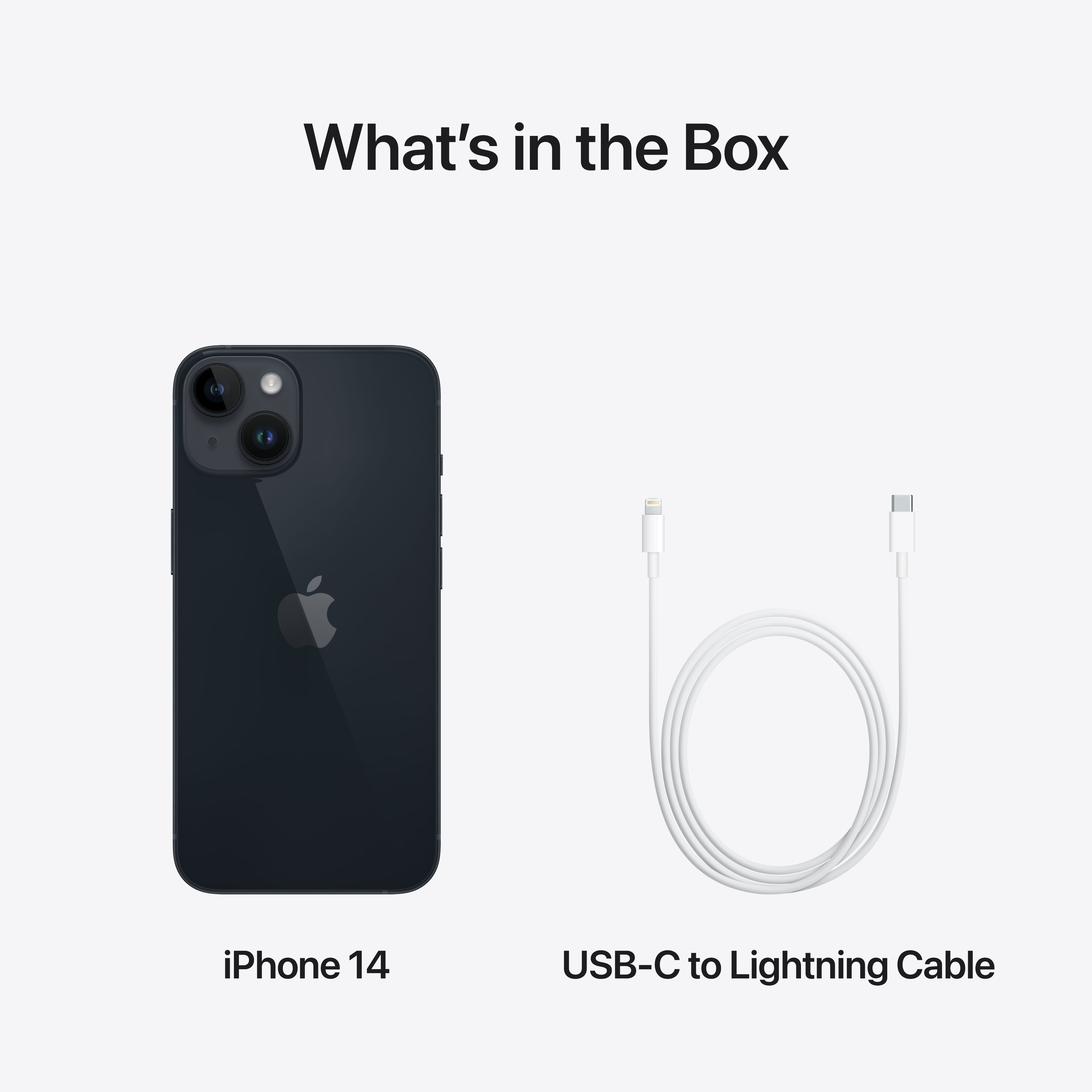 Apple iPhone 14 128 Gt -puhelin, keskiyö (MPUF3)