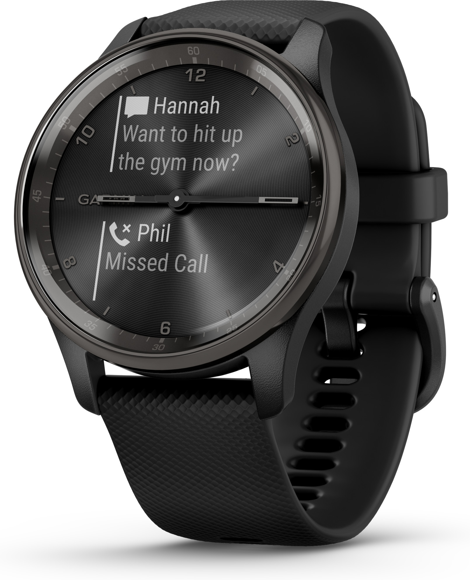 Garmin Vivomove Trend -hybridiälykello, musta
