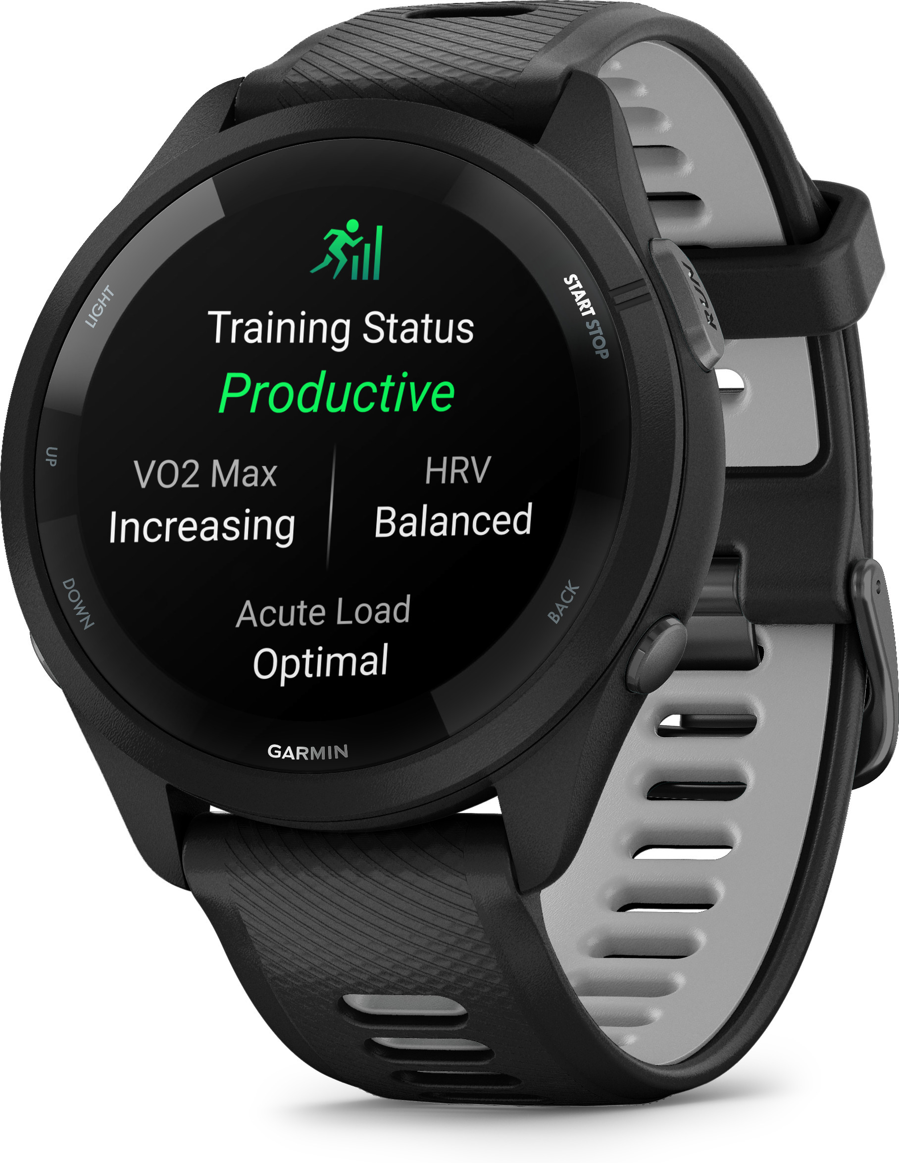 Garmin Forerunner 265 -urheilukello, musta / harmaa