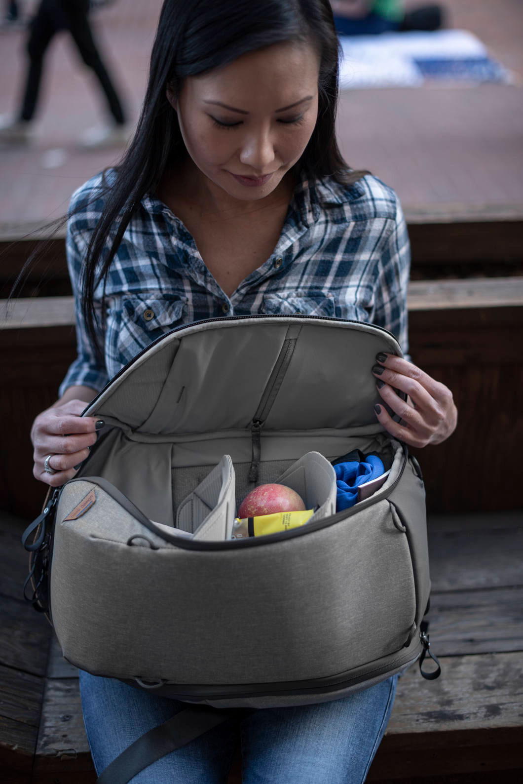 Peak Design Everyday Backpack Zip 20L -päiväreppu, tuhka