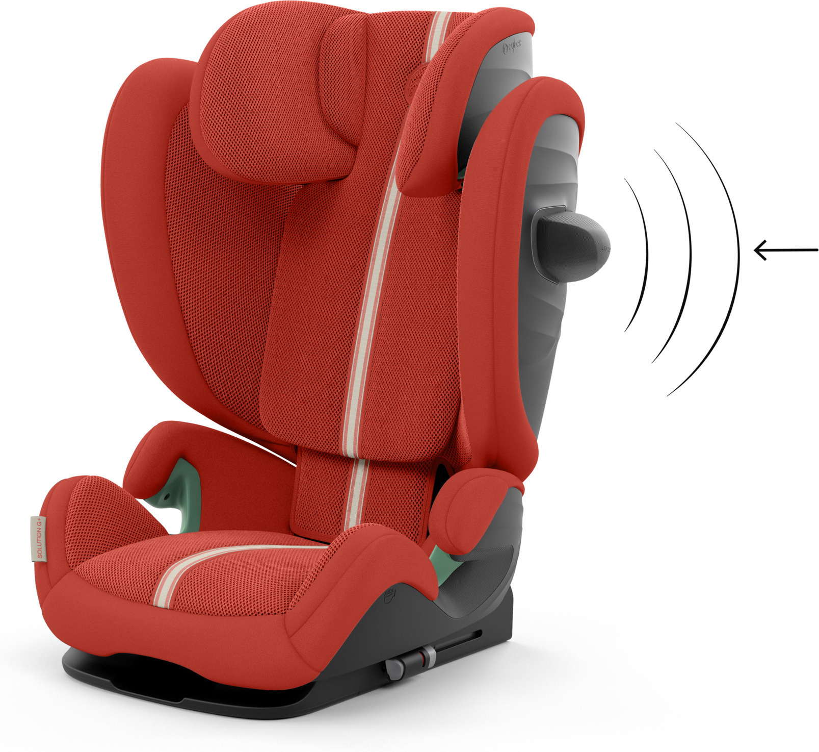 CYBEX Solution G i-Fix Plus -turvavyöistuin, 100 - 150 cm, Hibiscus Red