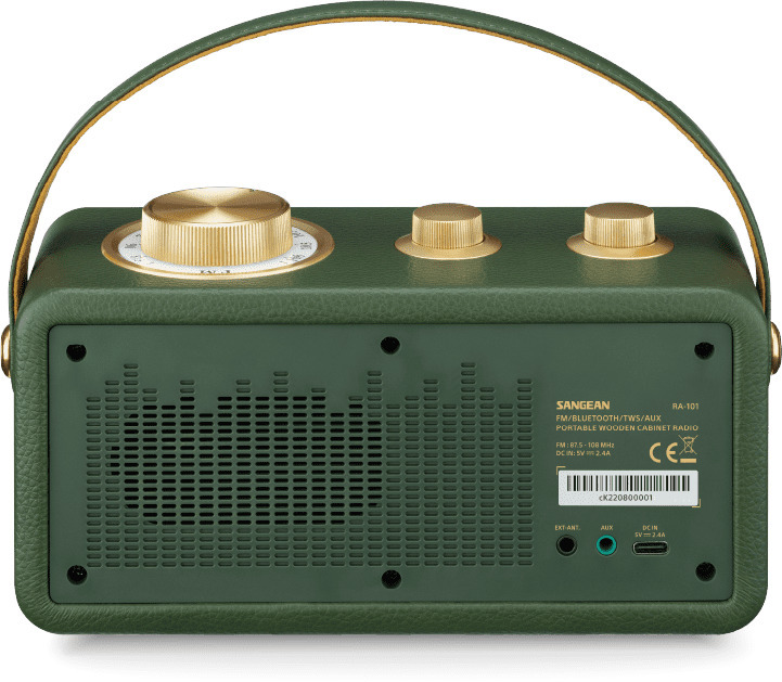 Sangean RA-101 -matkaradio, metsänvihreä