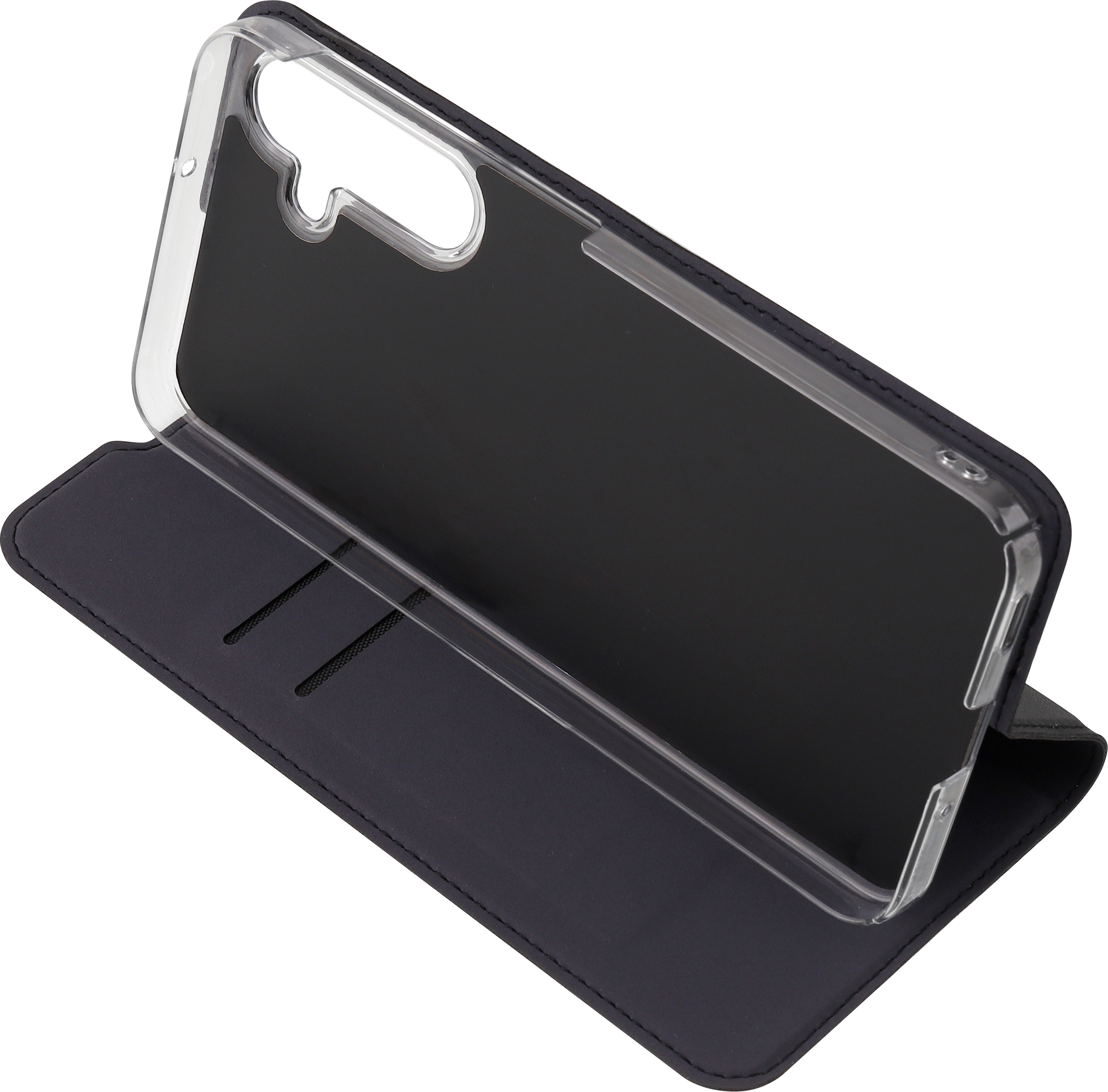 FoneKit BookCase -suojakotelo, Samsung Galaxy A16, musta