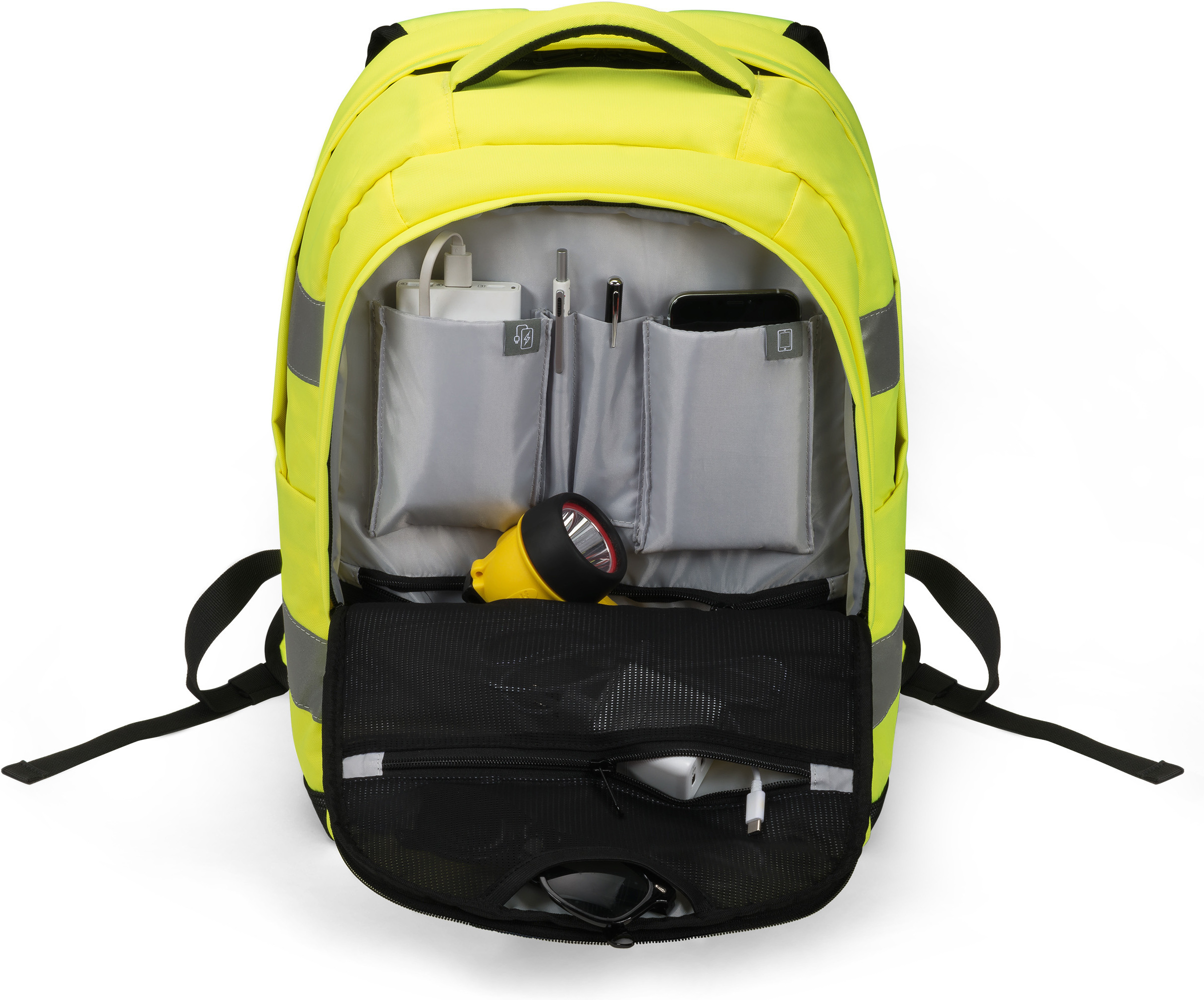 Dicota HI-VIS 25L -reppu, keltainen