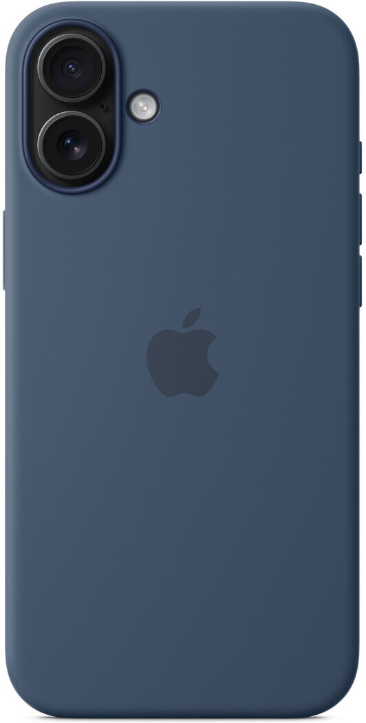 Apple iPhone 16 Plus silikonikuori MagSafella, farkun­sininen