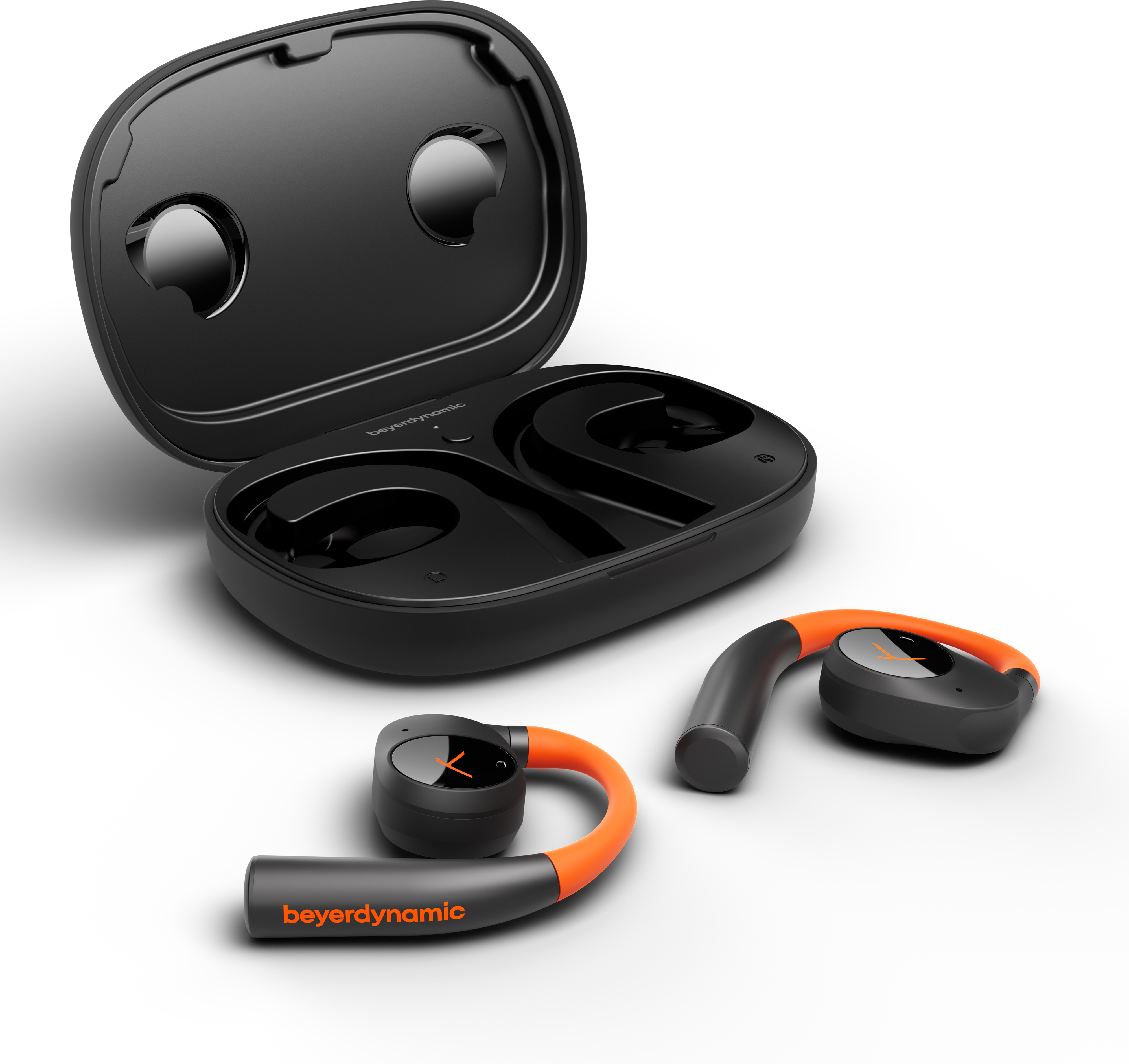 Beyerdynamic Verio 200 Sport täysin langattomat avoimet kuulokkeet, musta/oranssi