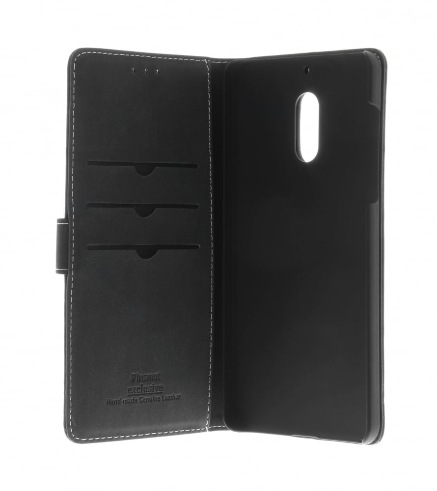 Insmat Exclusive Flip Case -lompakkokotelo, Nokia 6, musta – Nokia 6 ...