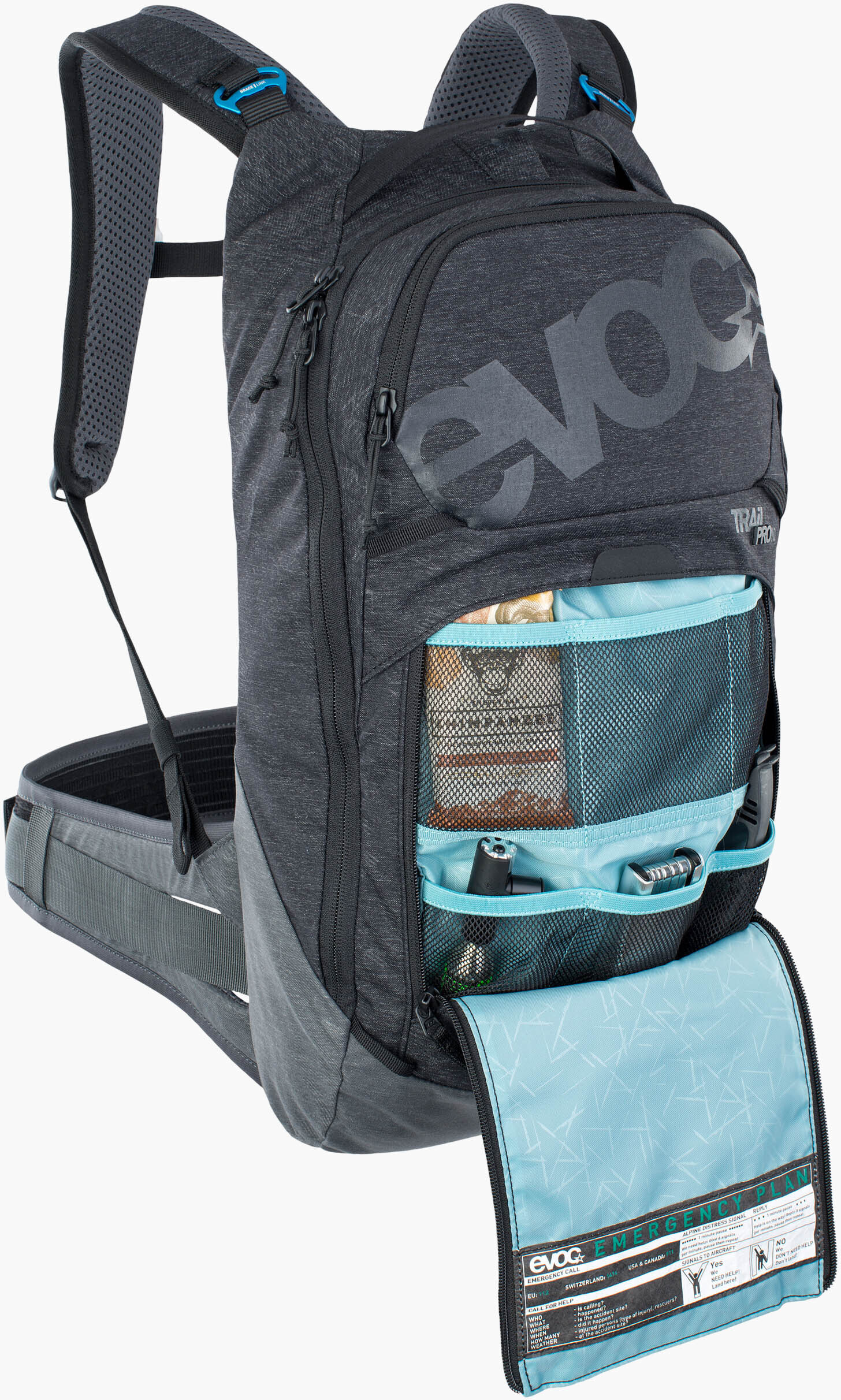 Evoc TRAIL PRO 10 -reppu, L/XL, musta