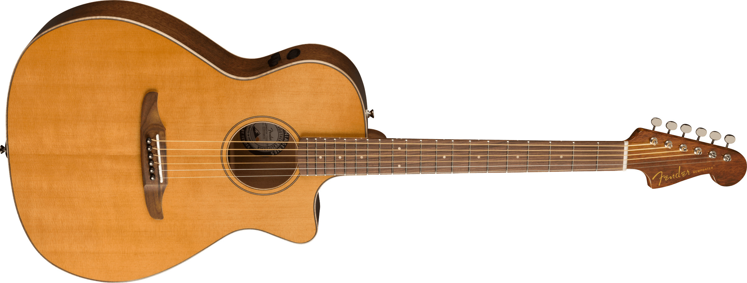 Fender Newporter Classic -elektroakustinen kitara, Aged Natural
