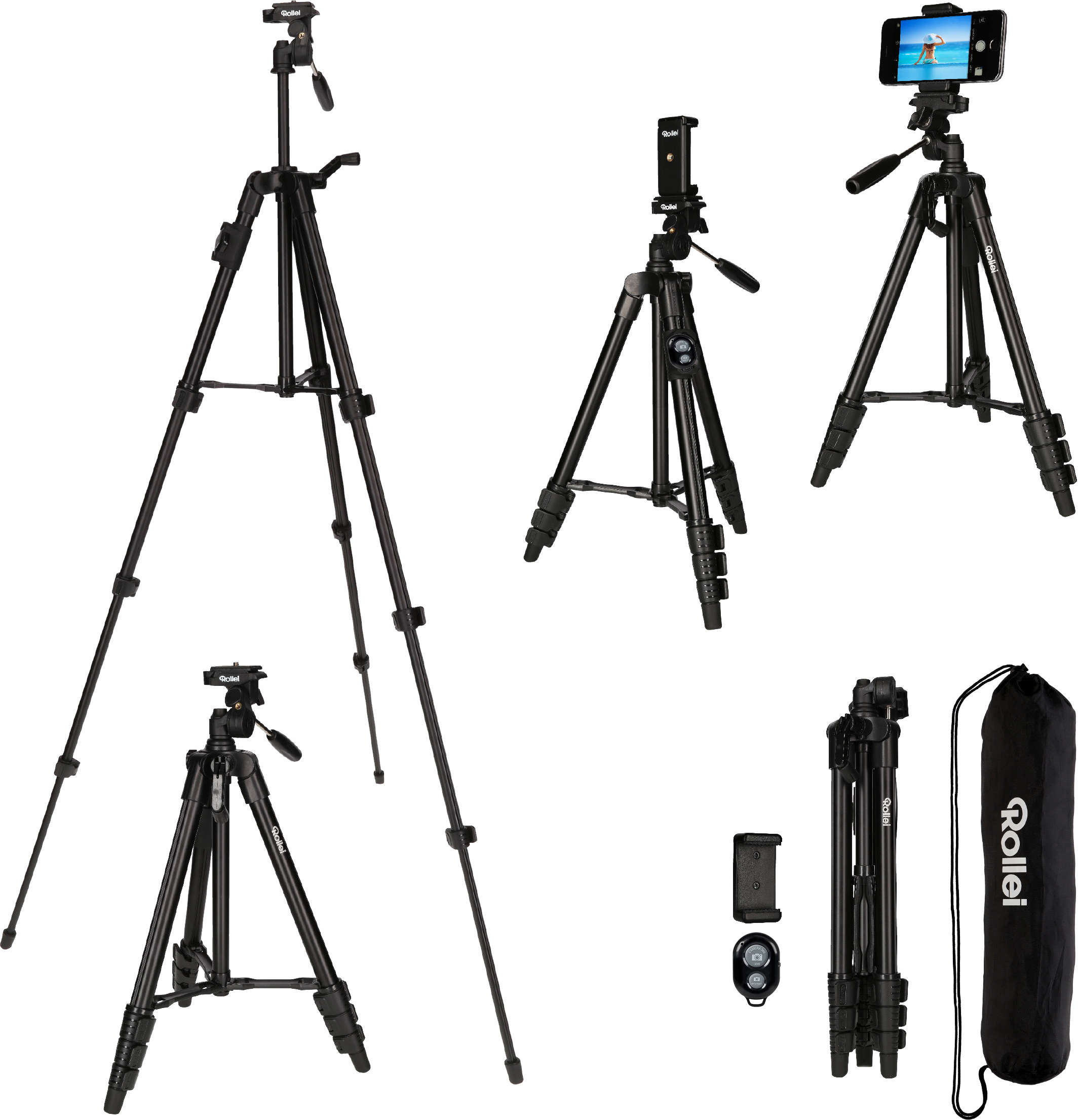 kamerajalusta rollei smartphone tripod traveler