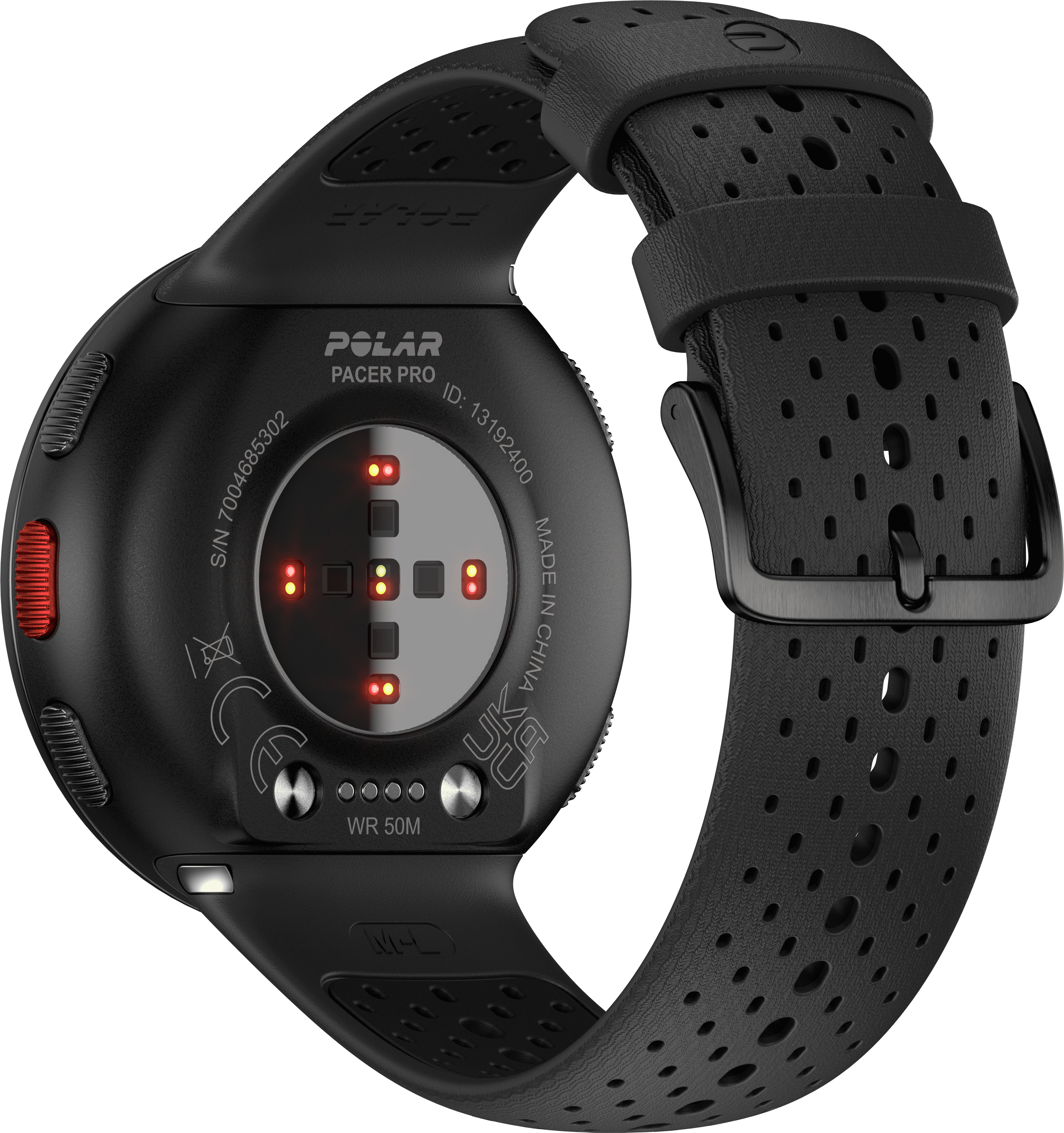Polar Pacer Pro -GPS-juoksukello, Carbon Gray