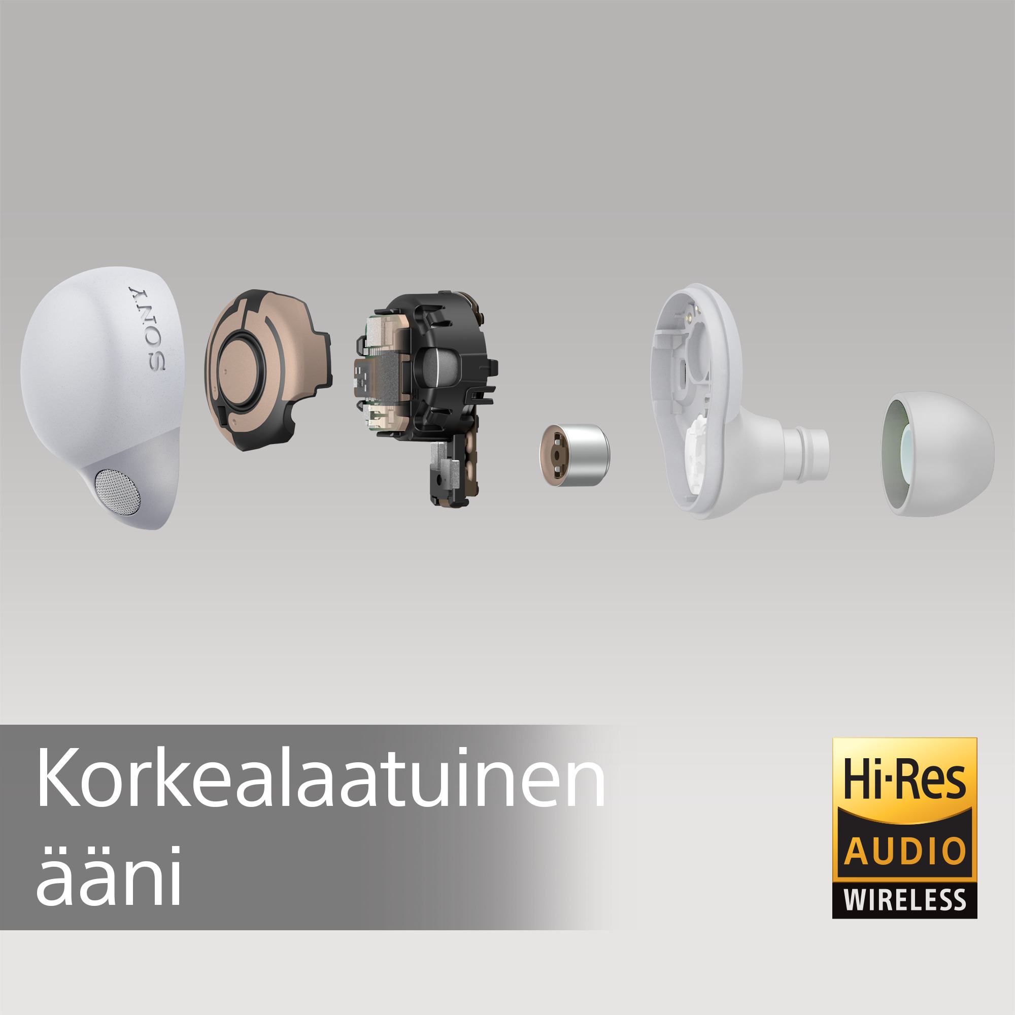 Sony LinkBuds S -langattomat vastamelunappikuulokkeet, valkoinen