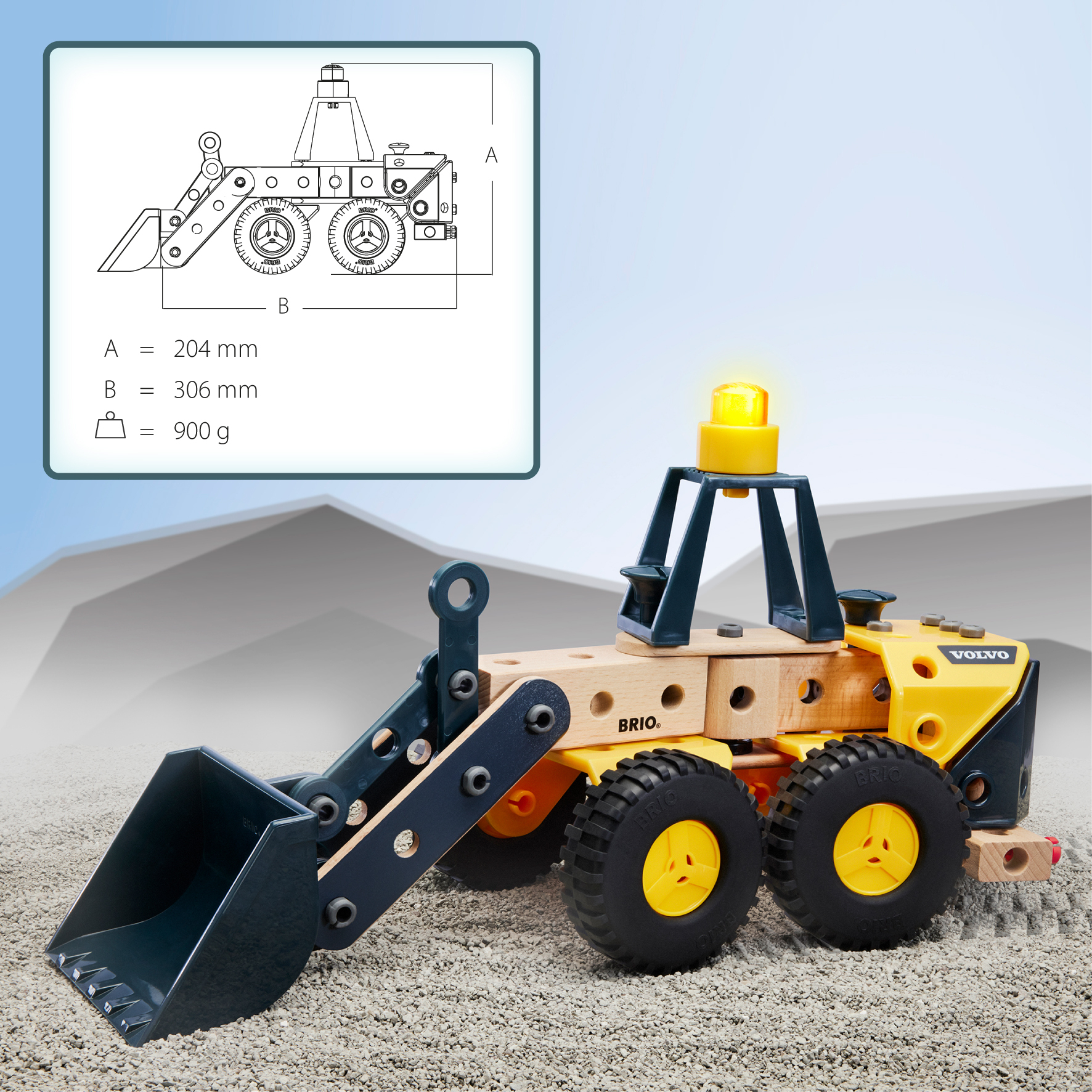 BRIO Builder 34598 - Volvo pyöräkuormaaja