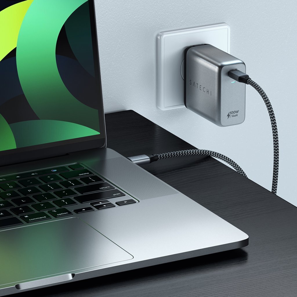 Satechi 100W GaN PD charger USB-C -virtalähde