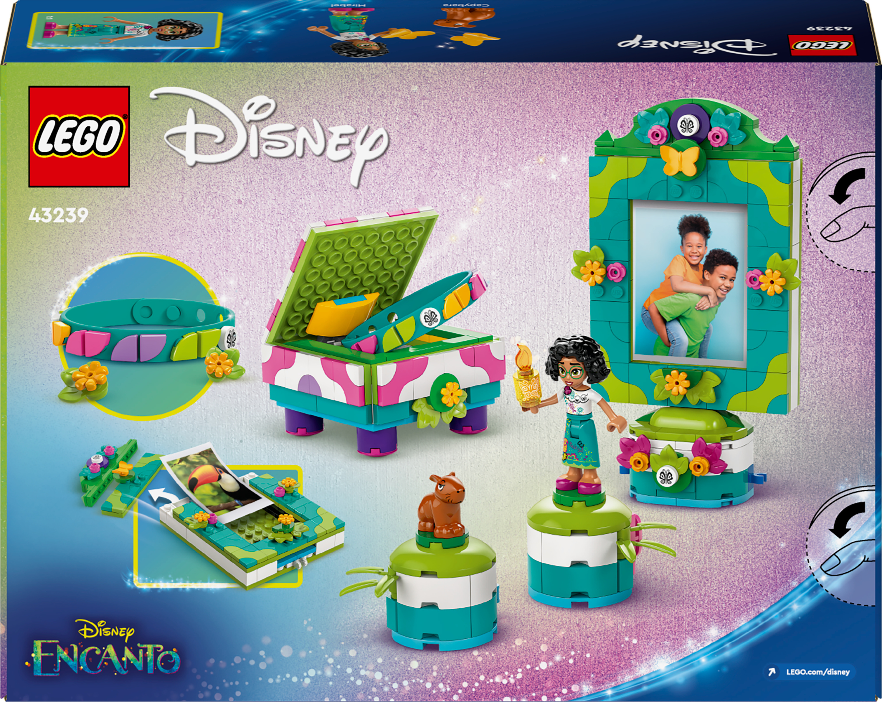 LEGO Disney Classic 43239  - Mirabelin valokuvakehys ja korurasia